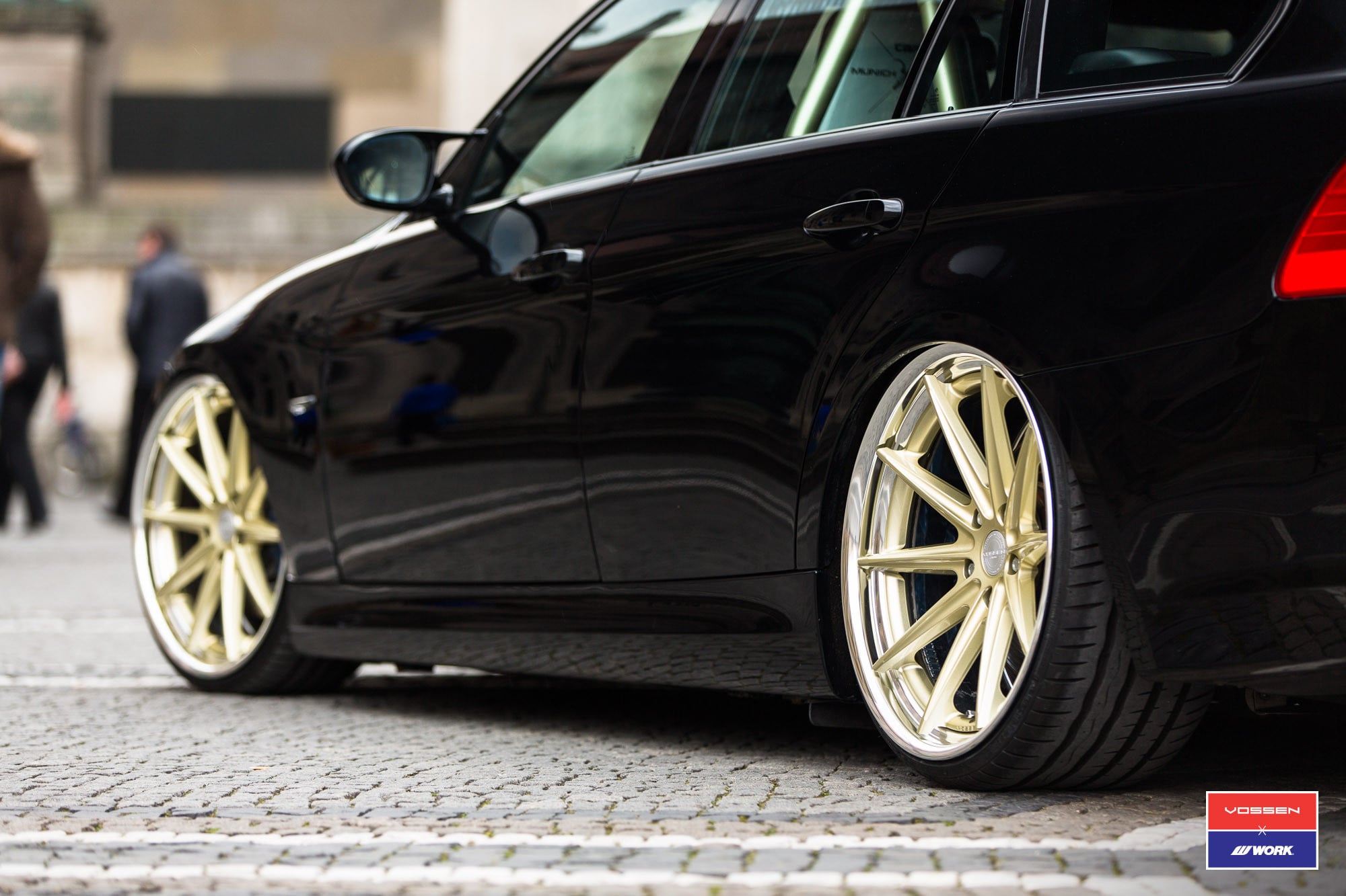 Vossen VWS Series Wheels on Black BMW 3-Series - Photo by Vossen