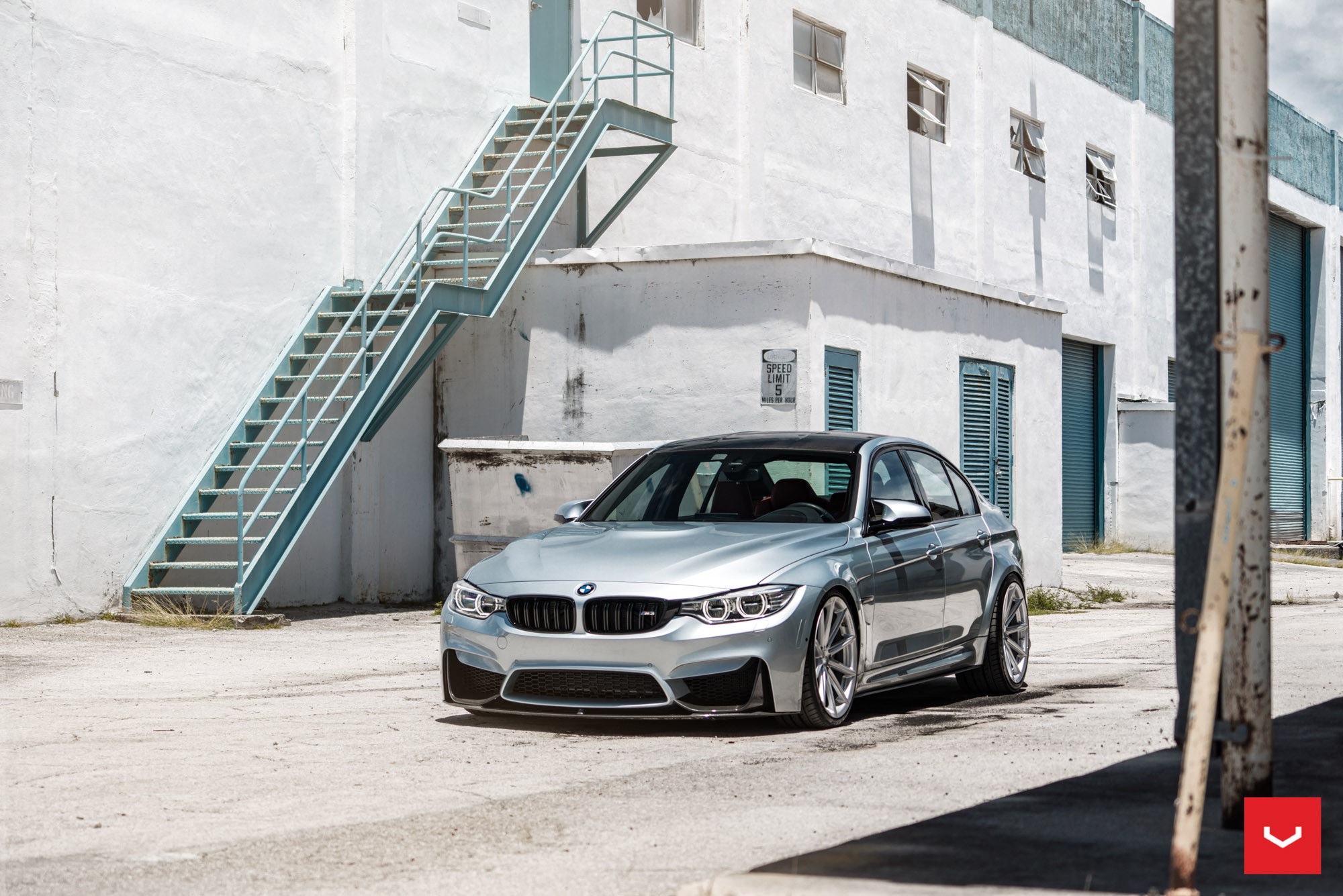Custom Silver Metallic BMW 3-Series - Photo by Vossen