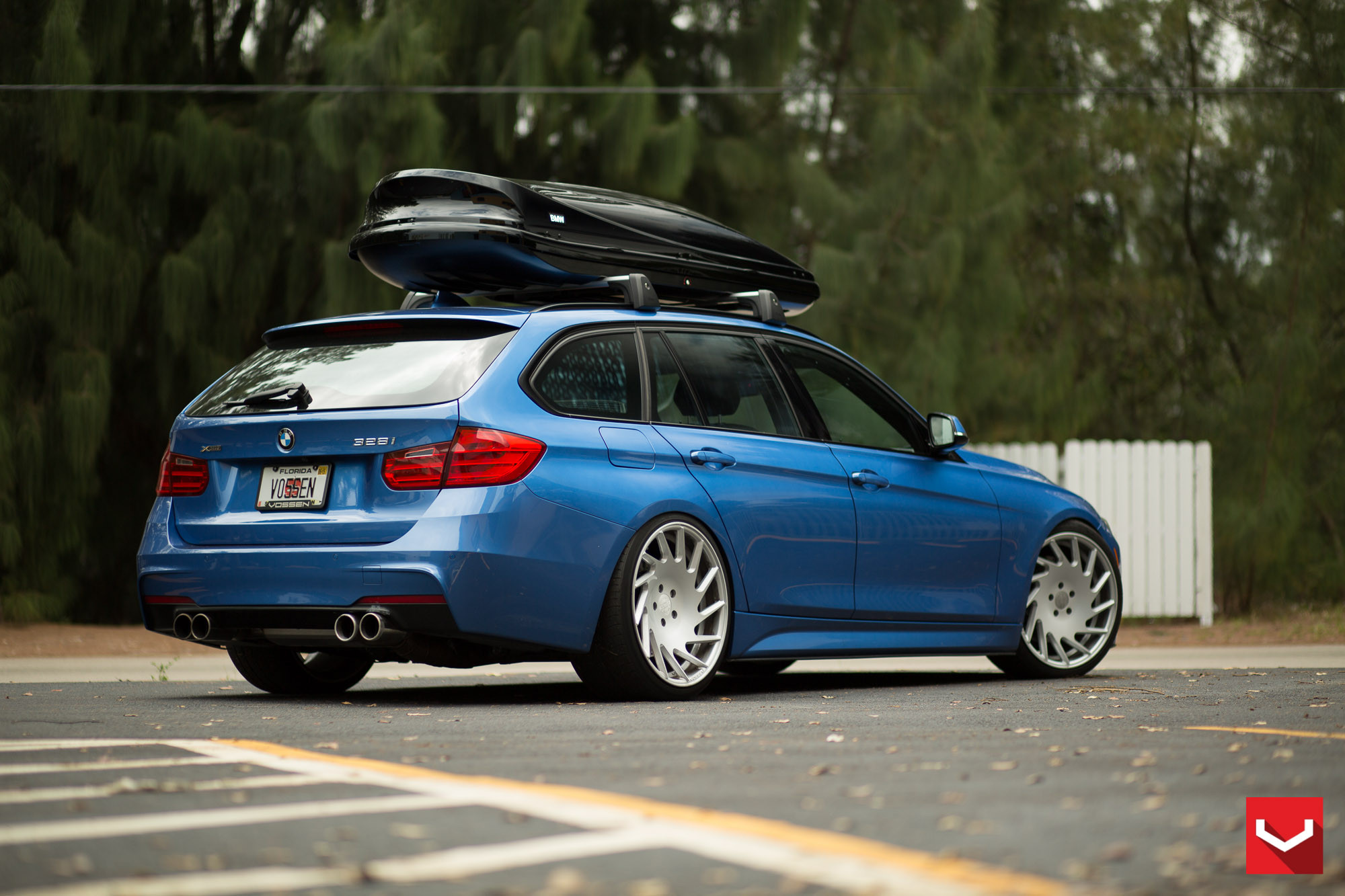 Vossen VLE Series Wheels on Blue BMW 3-Series - Photo by Vossen