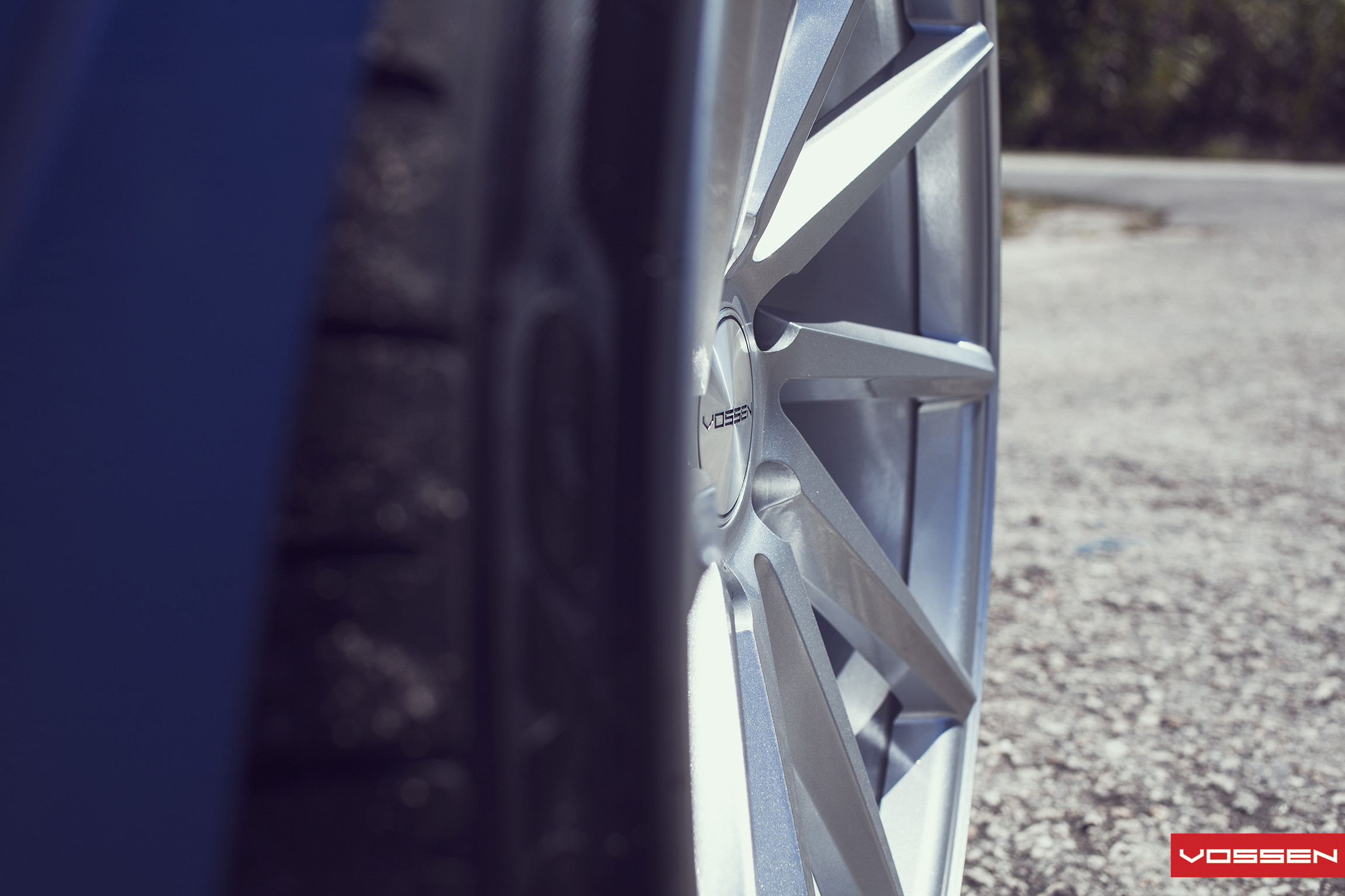 Blue BMW 3-Series with Custom Vossen Chrome Rims - Photo by Vossen
