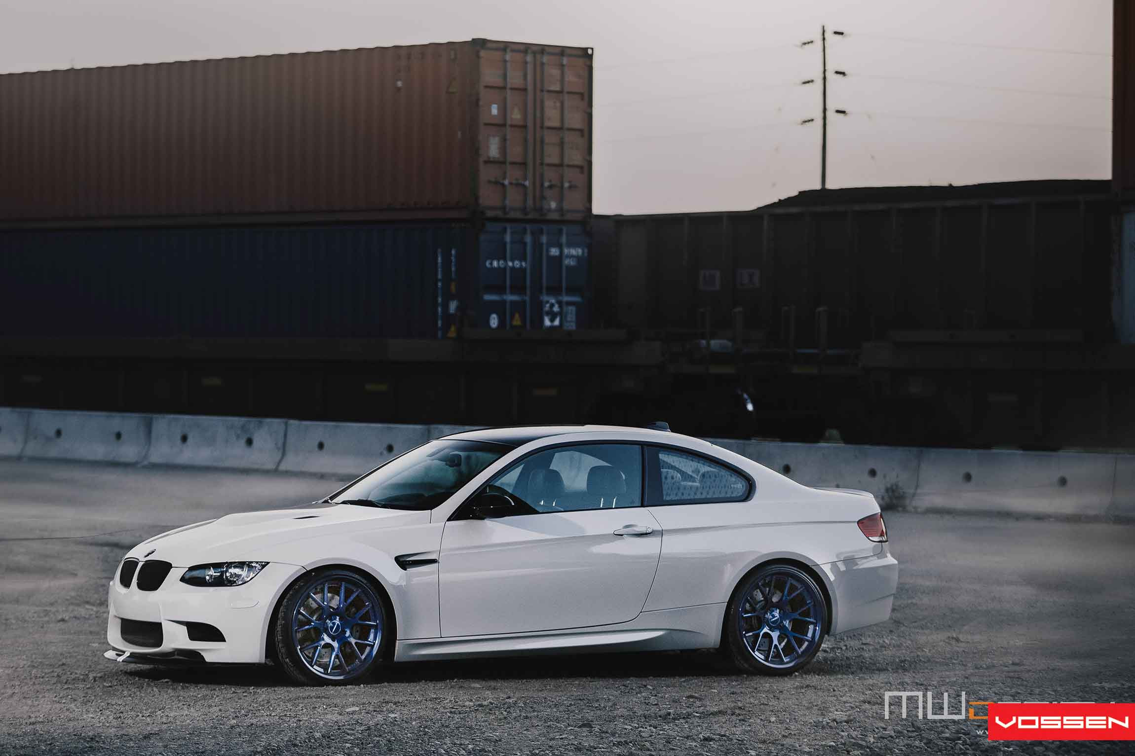 Blue Forged Vossen Rims on BMW 3-Series - Photo by Vossen
