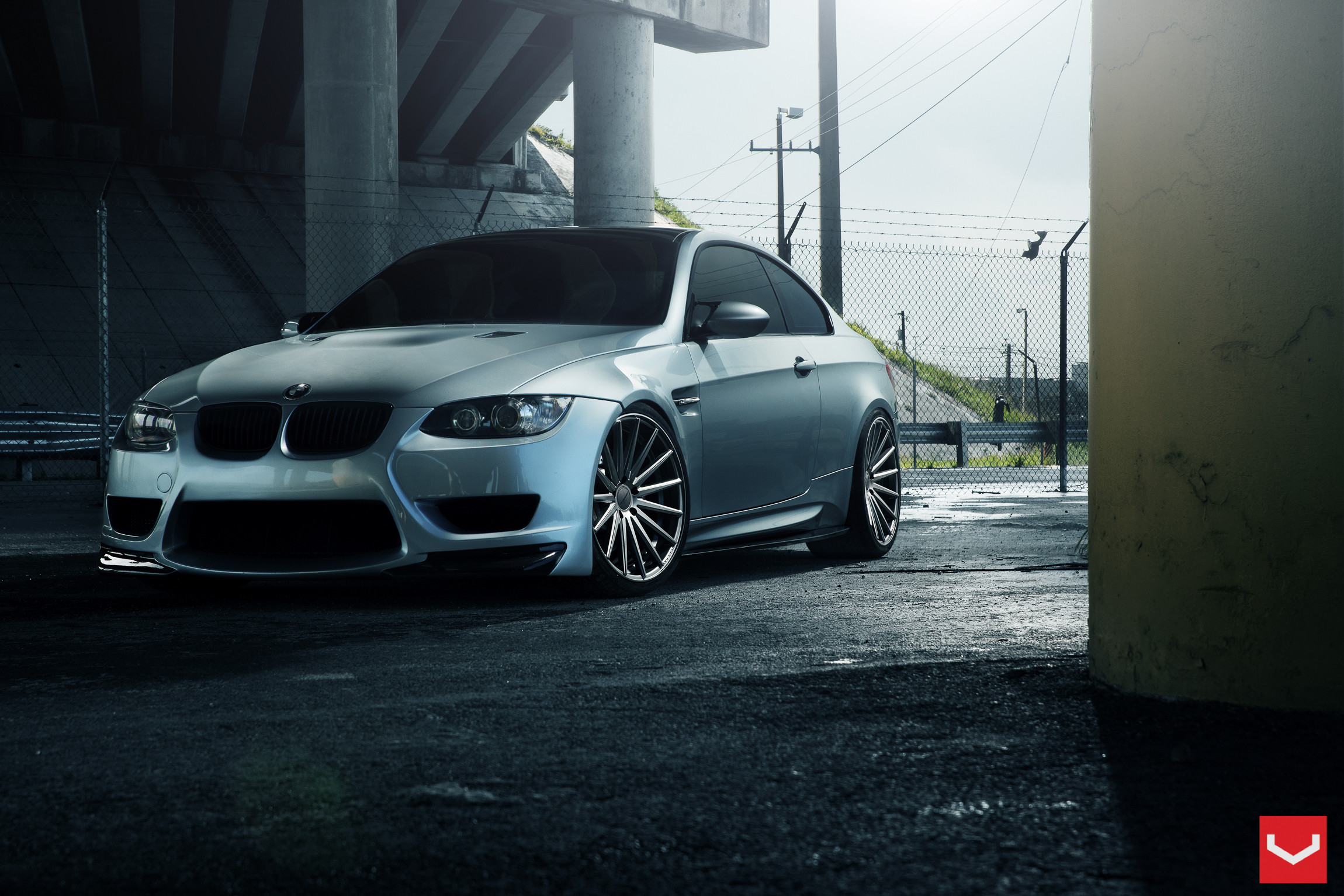 Custom Hood with Air Vents on BMW 3-Series - Photo by Vossen