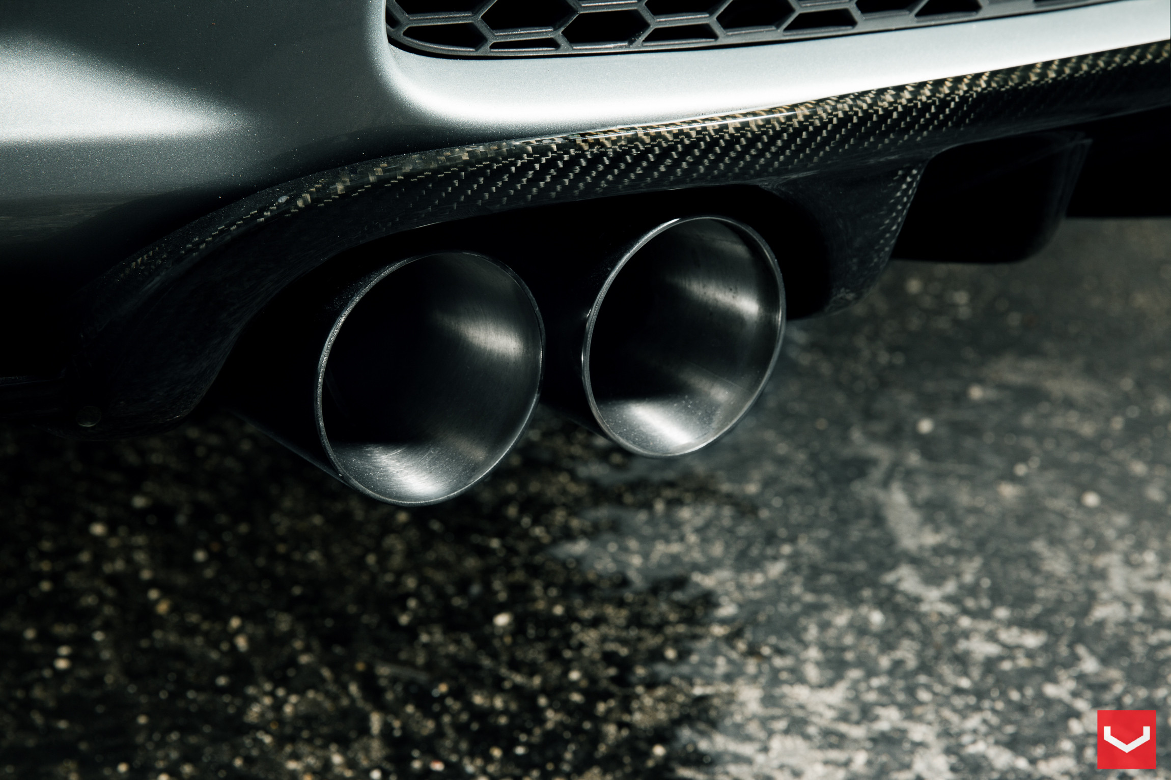 Carbon Fiber Rear Diffuser on BMW 3-Series - Photo by Vossen