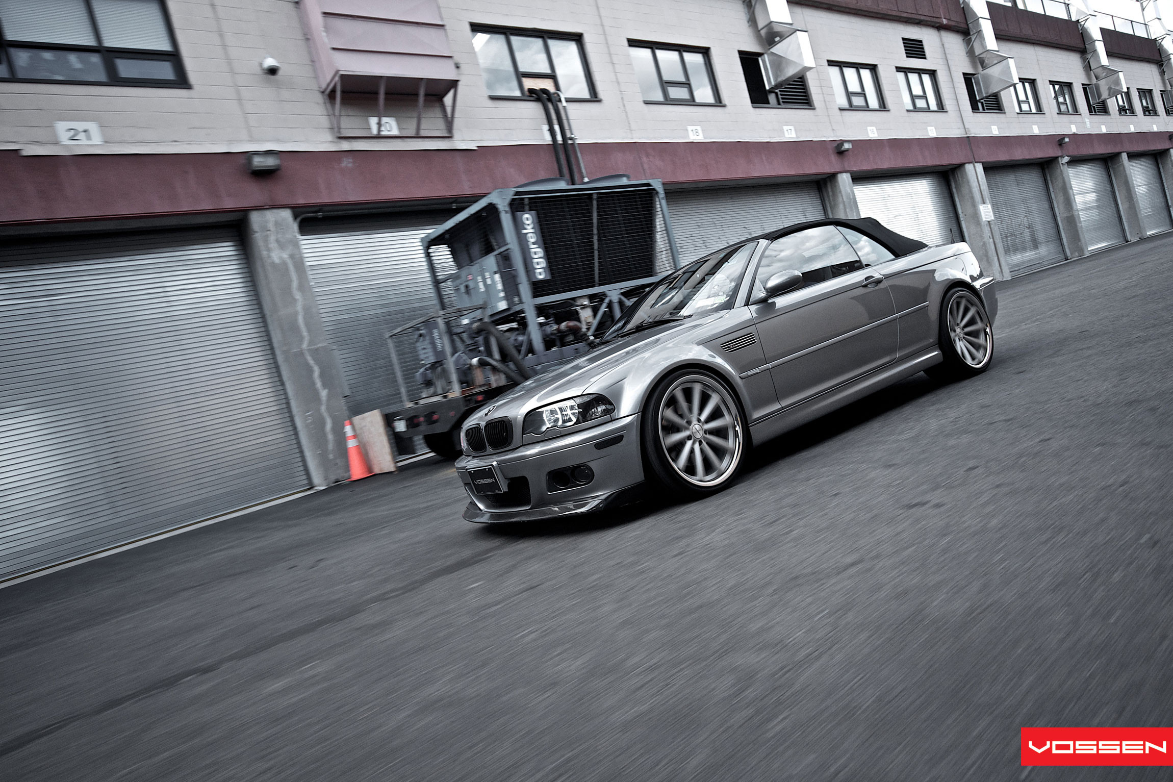 Carbon Fiber Front Lip Spoiler on BMW 3-Series - Photo by Vossen