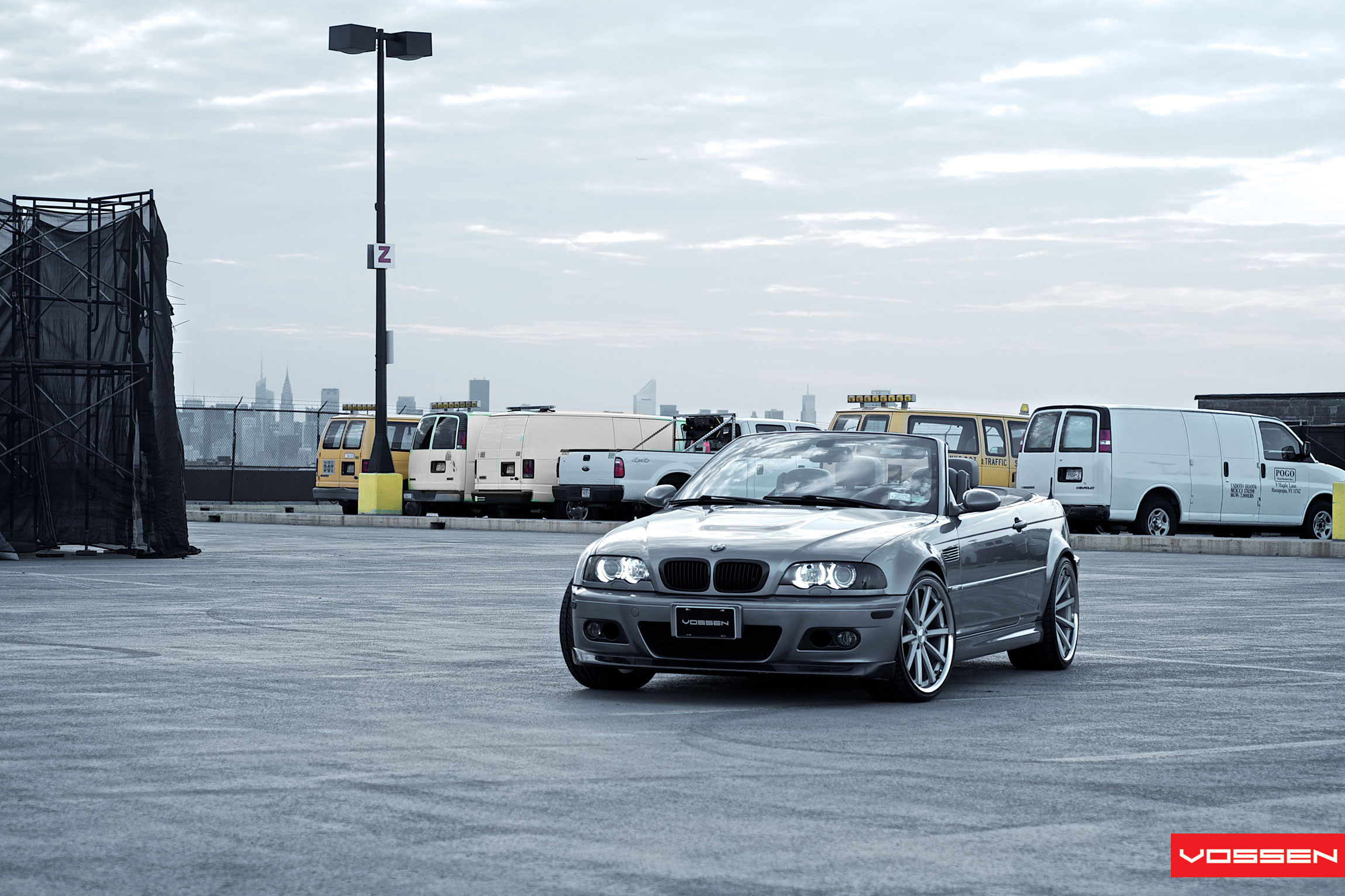 Custom Gray Metallic Convertible BMW 3-Series - Photo by Vossen