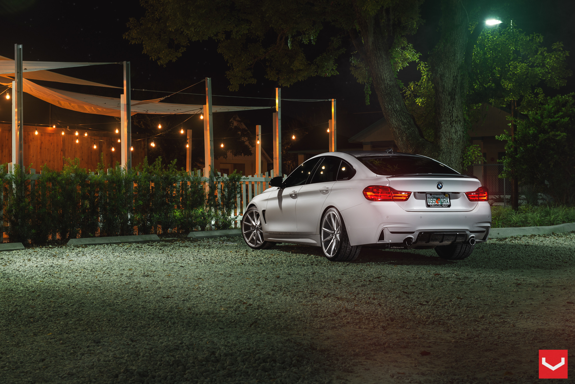 White BMW 4-Series Rear Lip Spoiler - Photo by Vossen