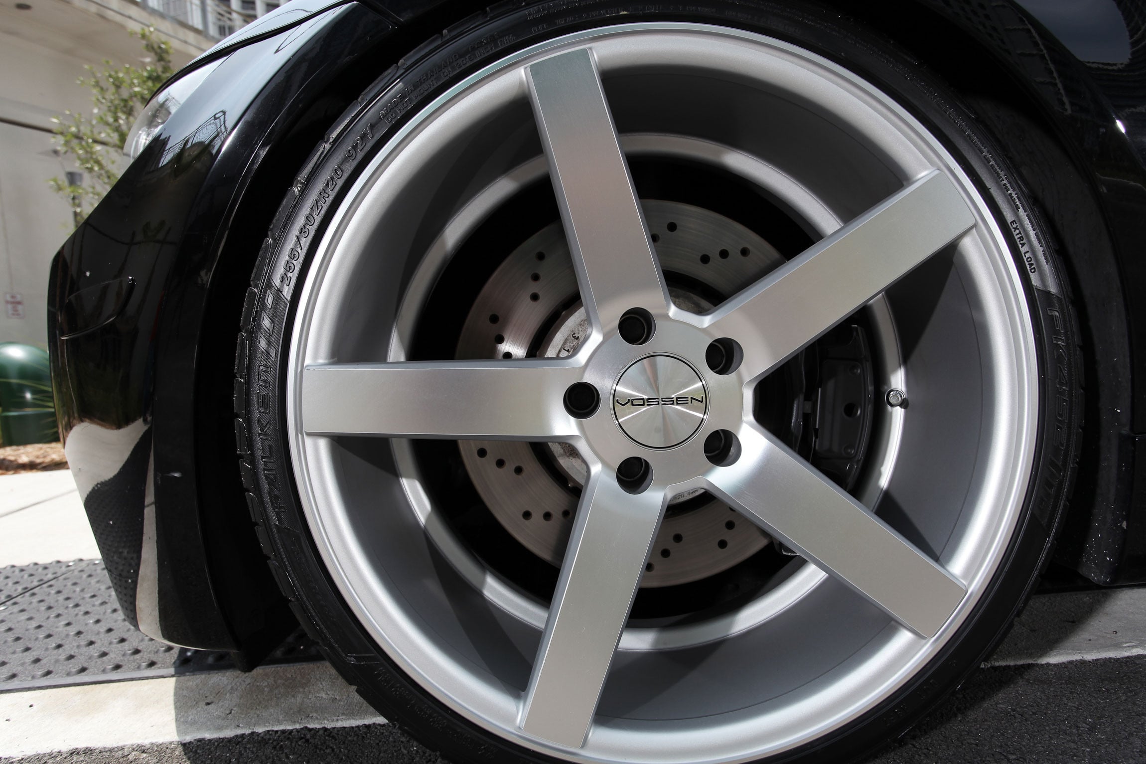 Black BMW 3-Series on Chrome CVT Vossen Wheels - Photo by Vossen