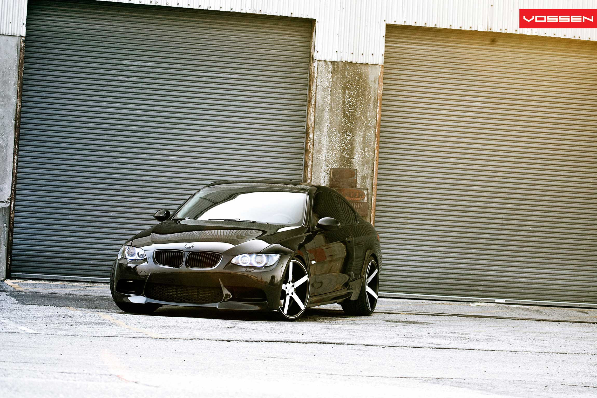 Black BMW 3-Series with Concave Vossen CV Wheels - Photo by Vossen