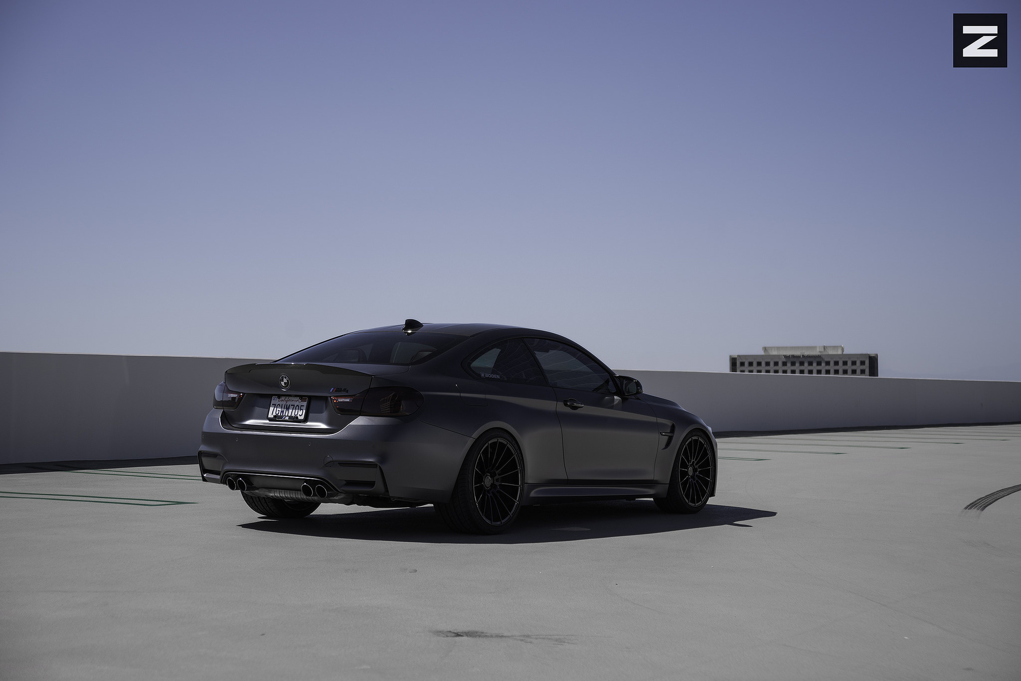 Gray BMW 4-Series with Dark Smoke Taillights - Photo by Zito Wheels