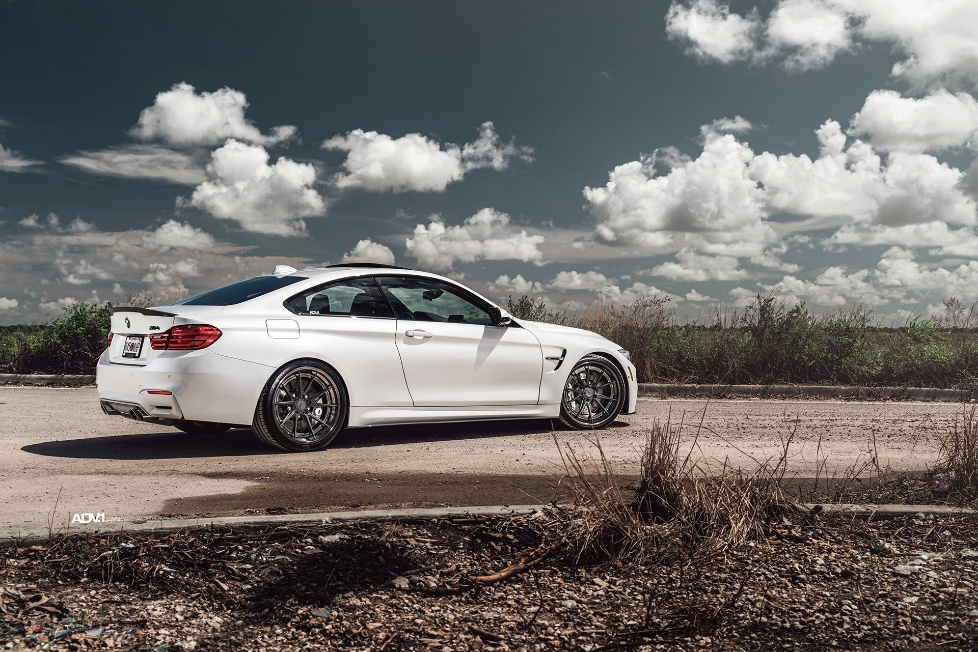 Rear Lip Spoiler on Custom White BMW 4-Series - Photo by ADV.1