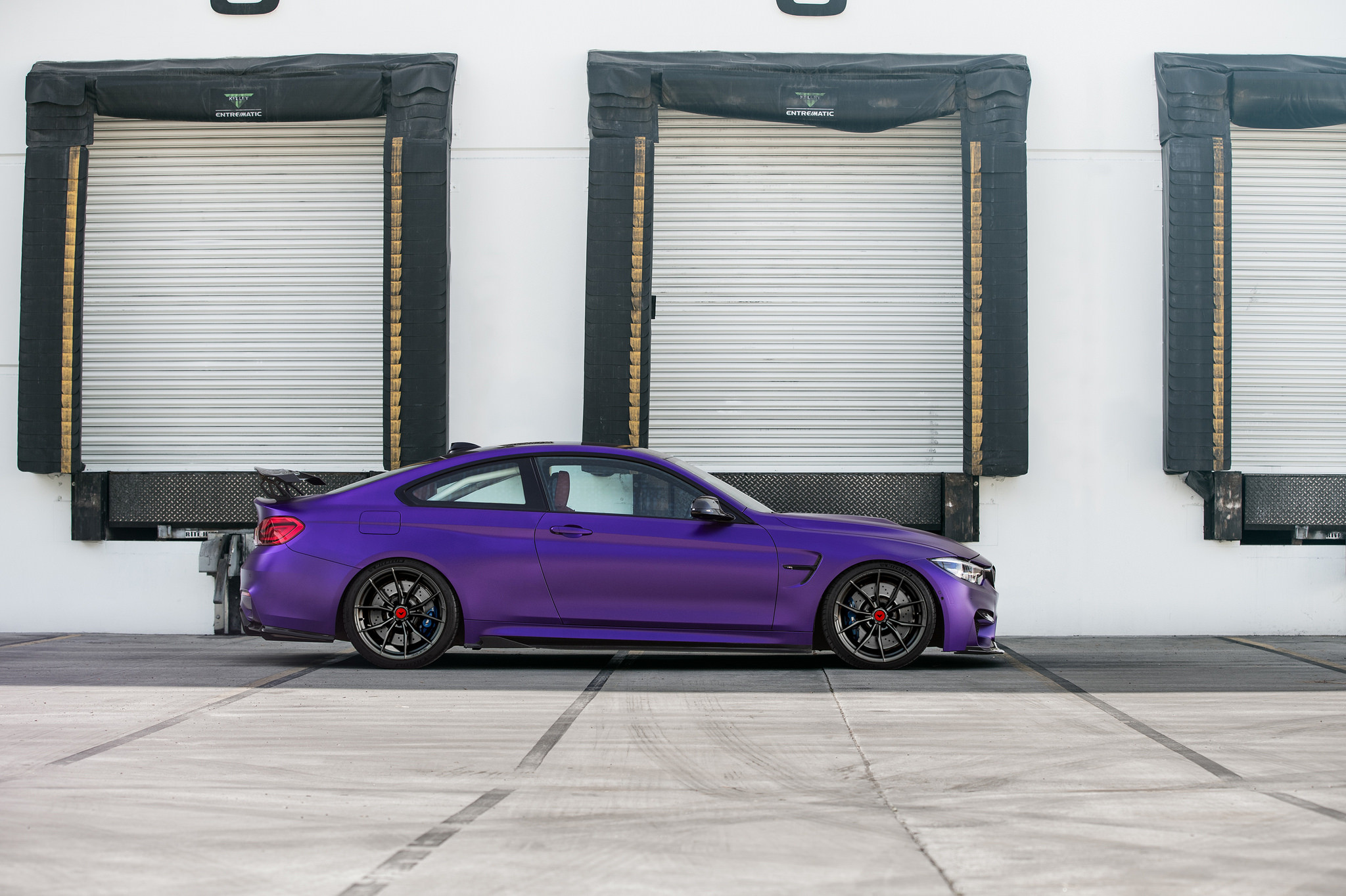 Matte Purple BMW 4-Series on Custom Vorsteiner Wheels - Photo by Vorsteiner