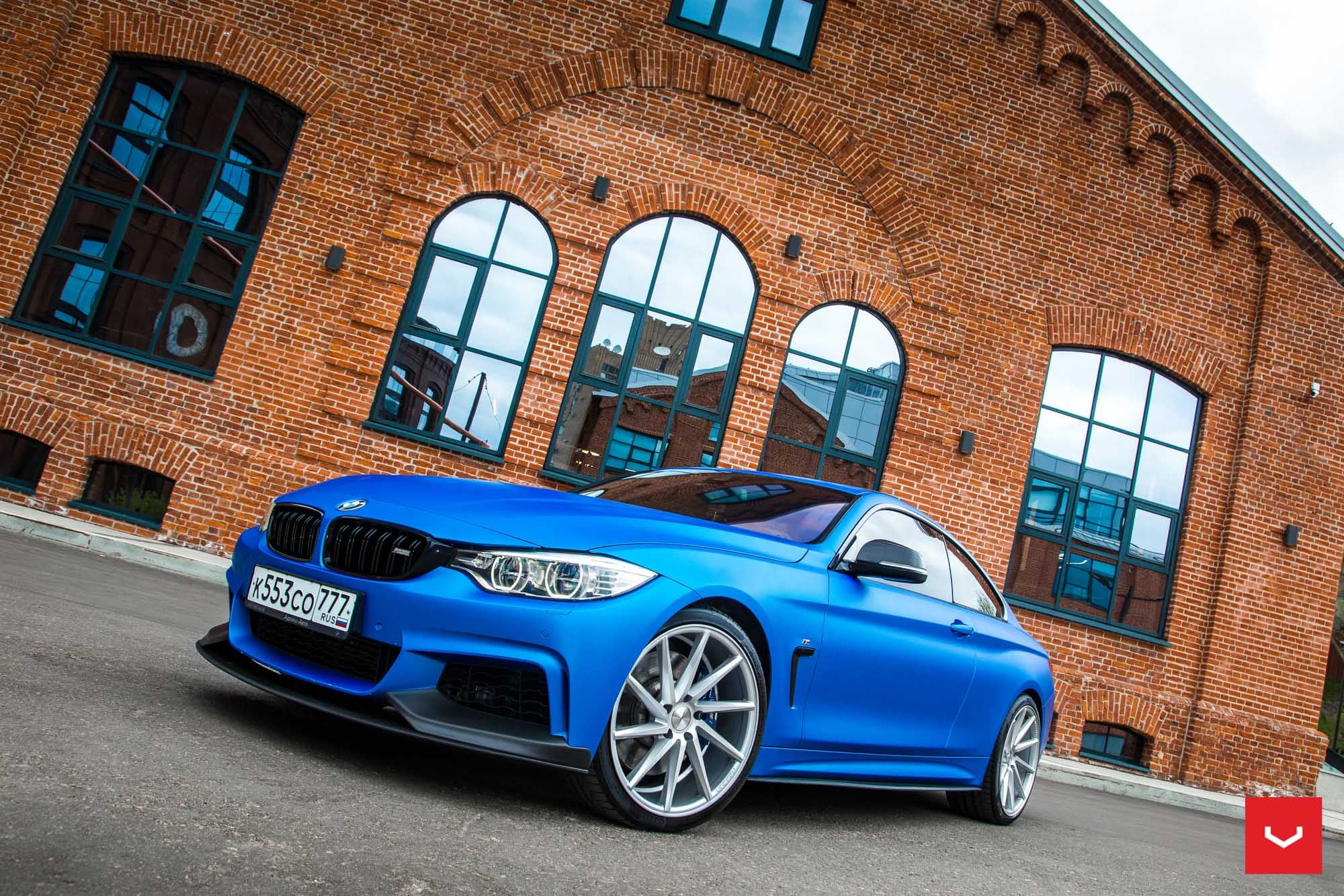 Matte Blue Custom BMW 4-Series - Photo by Vossen