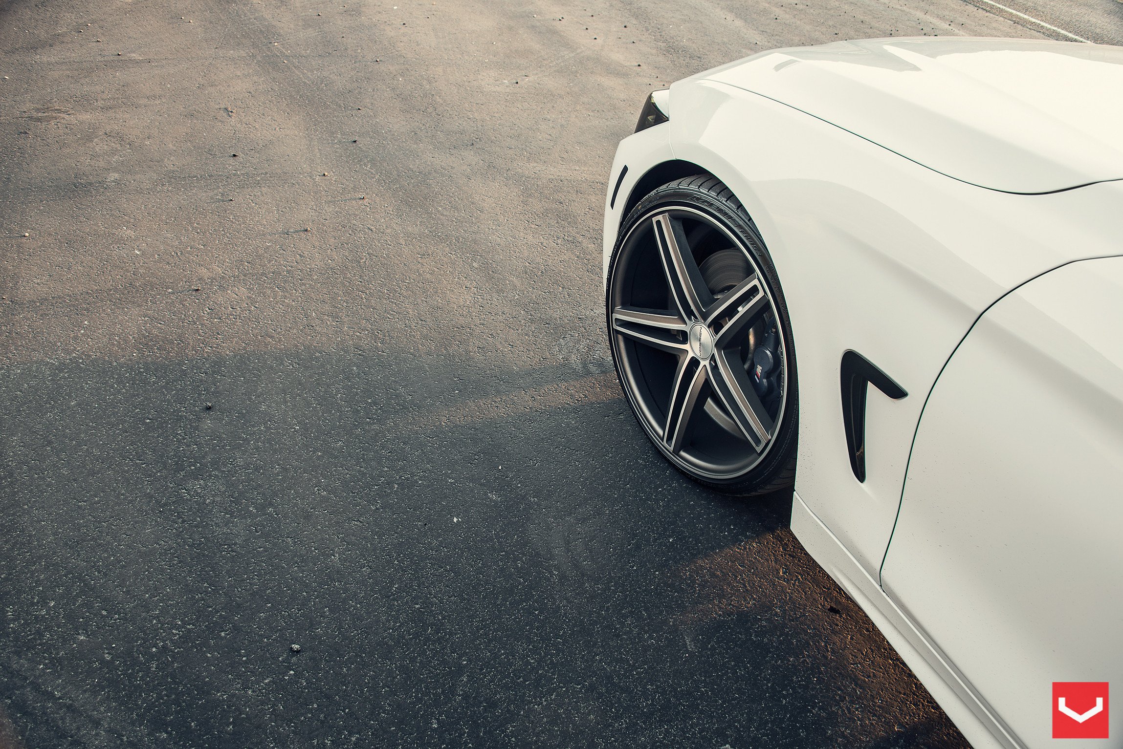 20 Inch CV Vossen Wheels on White BMW 4-Series - Photo by Vossen