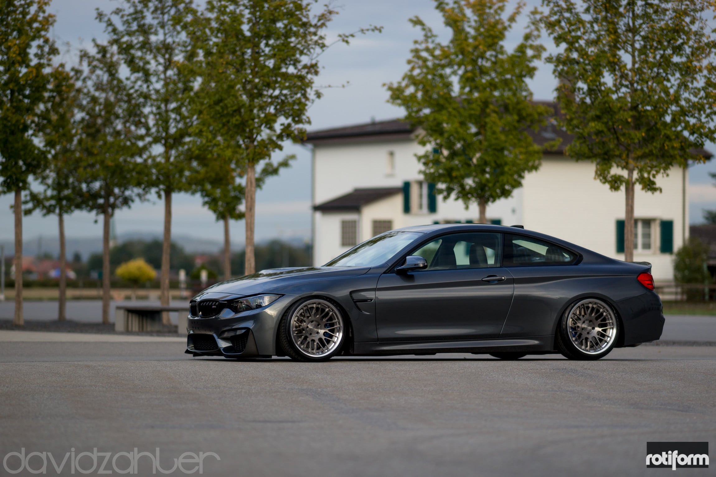 Rotiform Brushed LVS Rims on Gray BMW M4 - Photo by Rotiform