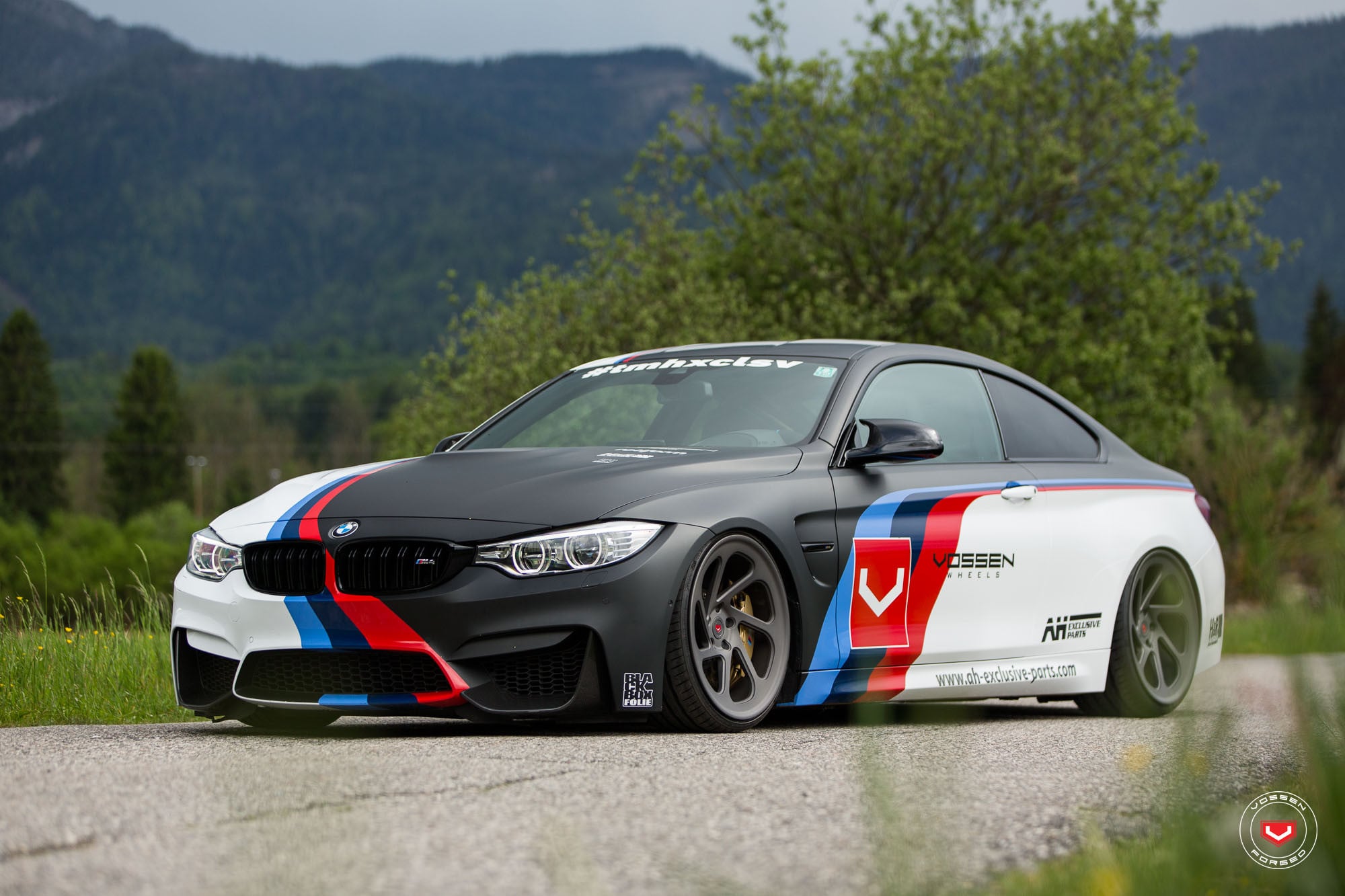 Custom Painted Matte BMW 4-Series - Photo by Vossen