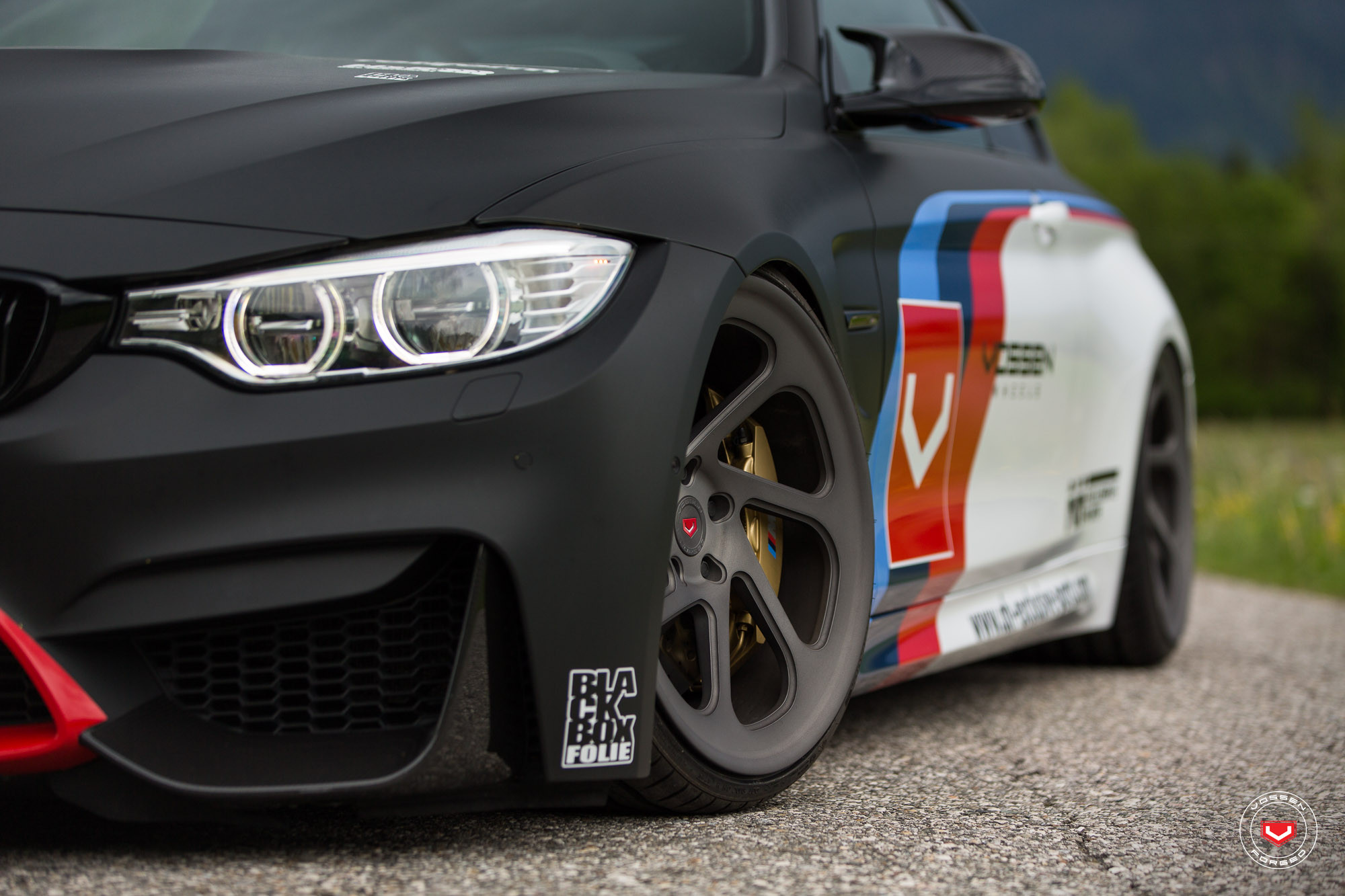 BMW 4-Series with Aftermarket Halo Headlights - Photo by Vossen