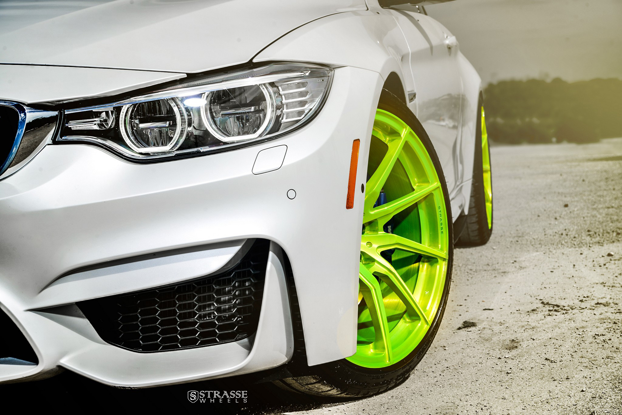 SV10T Strasse Rims on White BMW 4-Series - Photo by Strasse Forged
