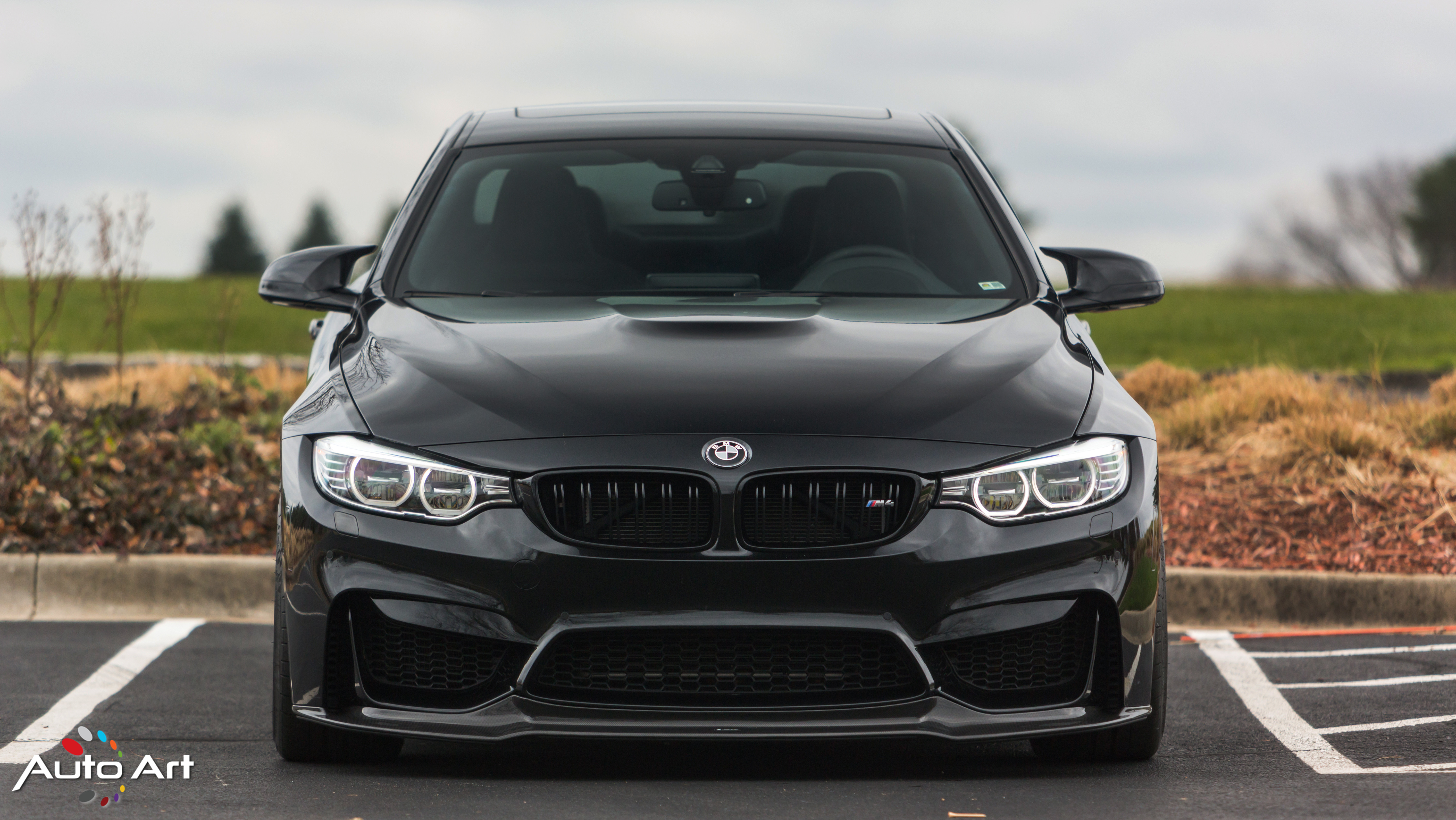 Black BMW 4-Series with Crystal Clear Headlights - Photo by Vorstiner