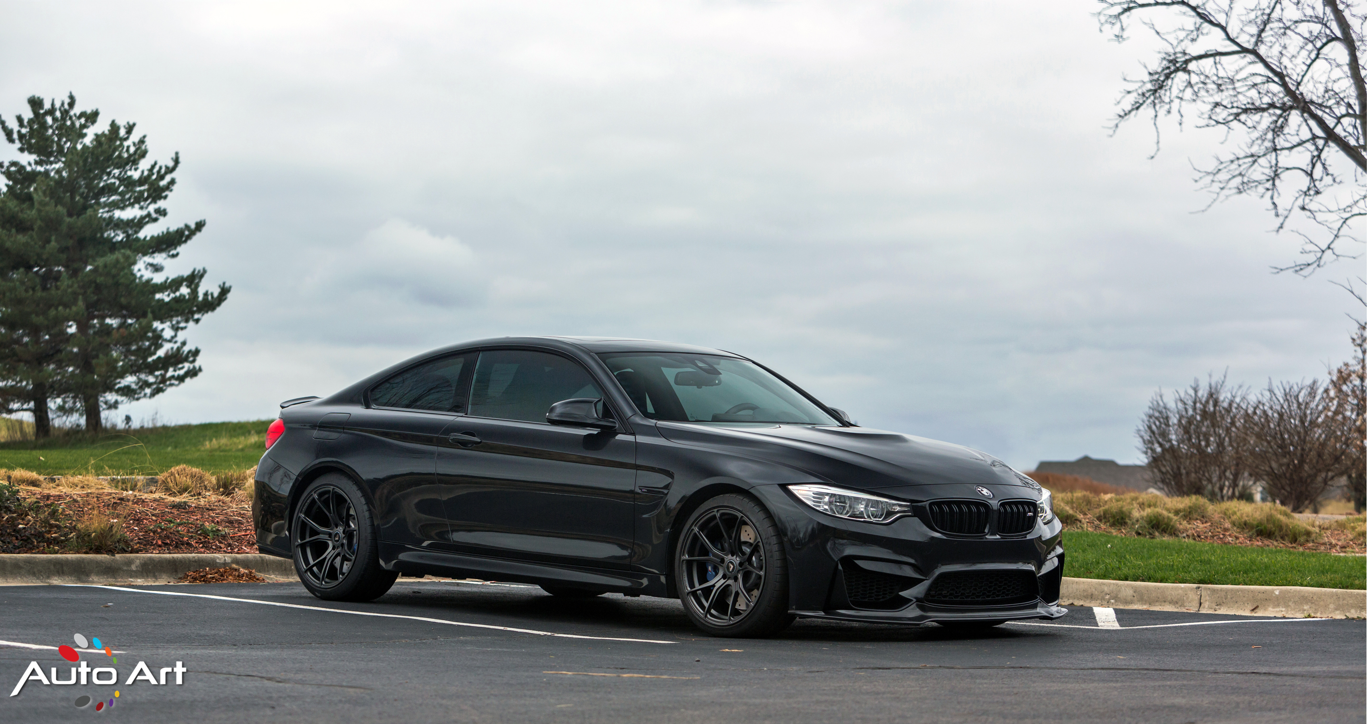 Aftermarket Side Skirts on Black BMW 4-Series - Photo by Vorstiner