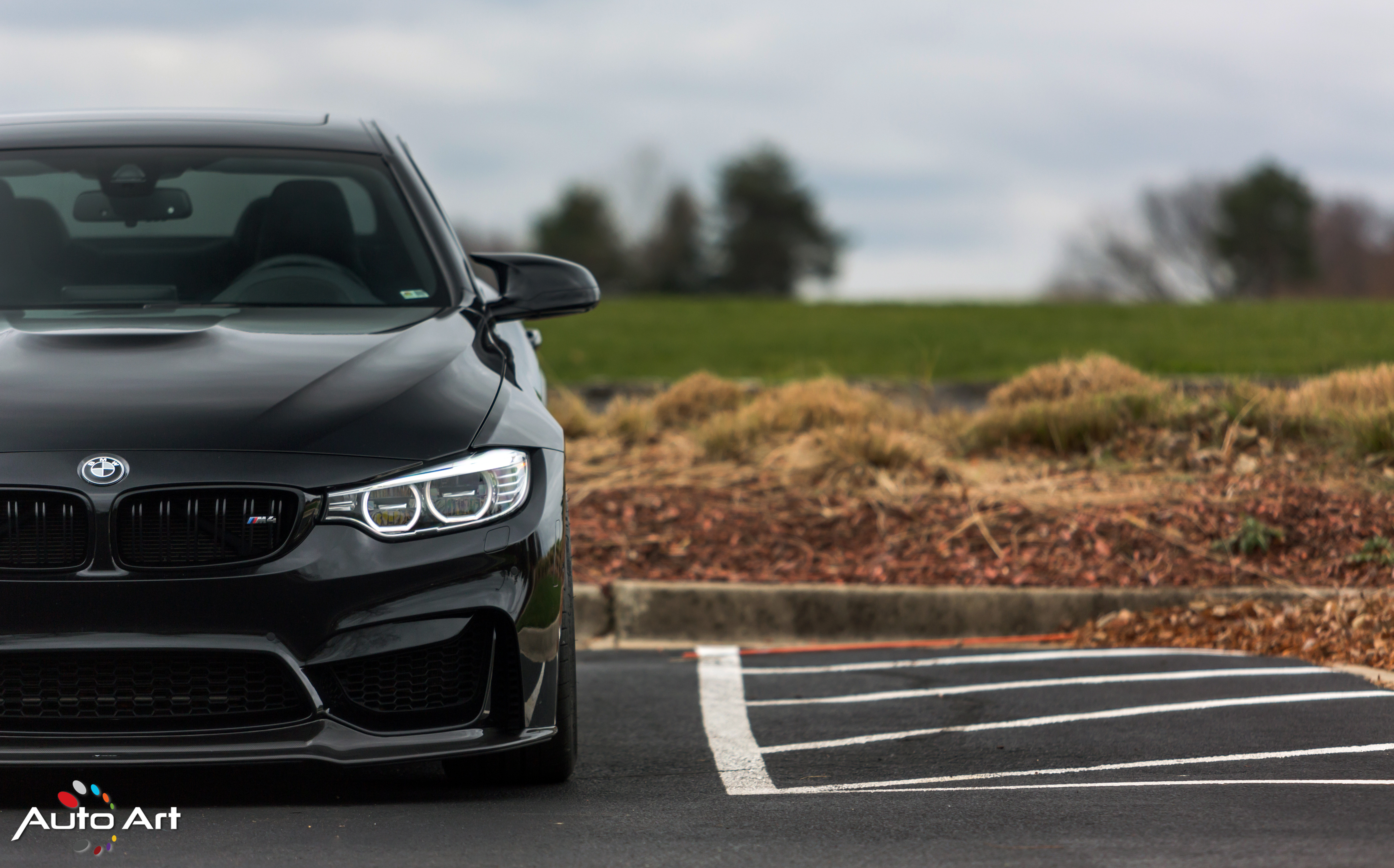 Custom Black BMW 4-Series Front Bumper - Photo by Vorstiner