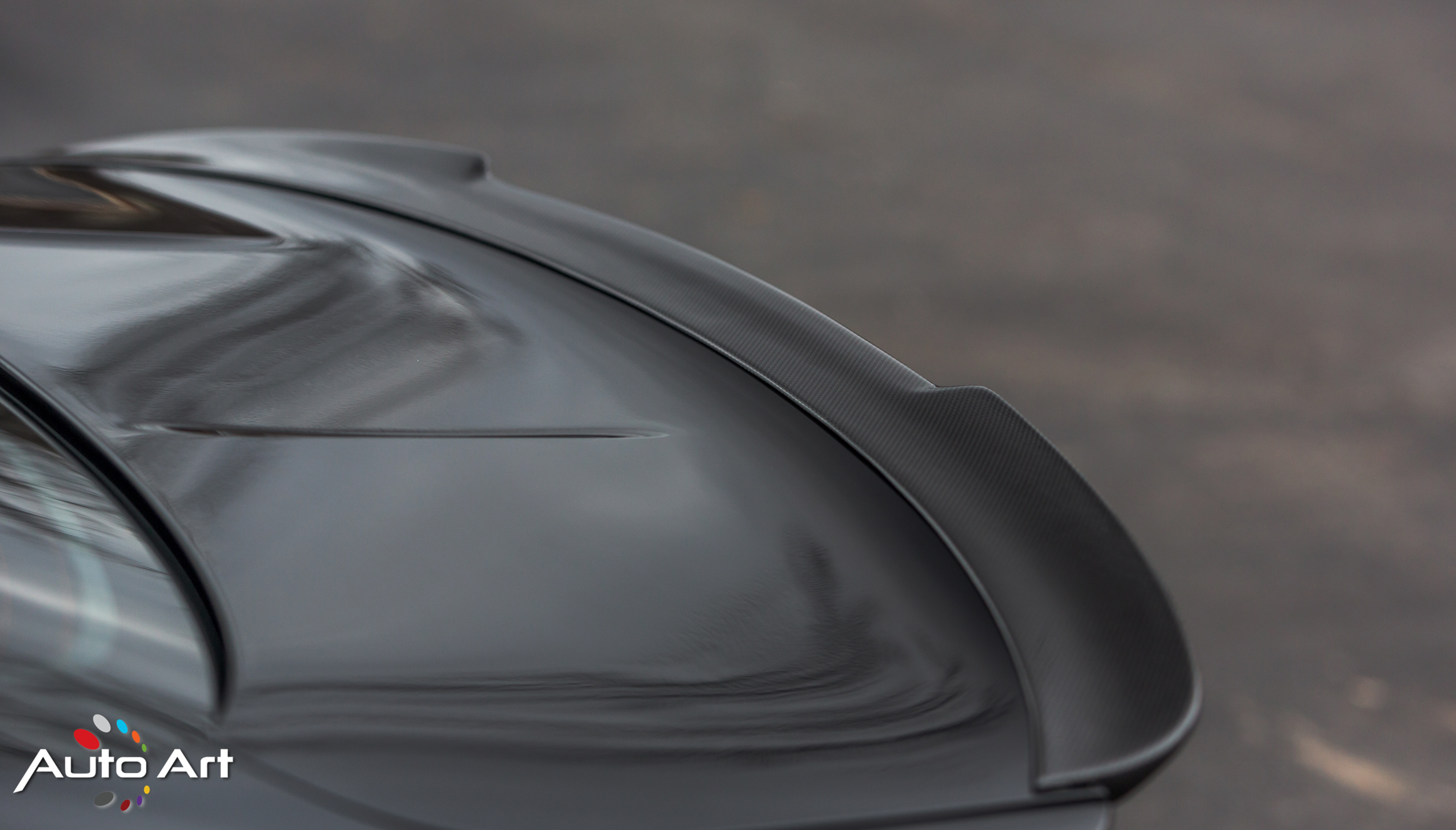 Black BMW 4-Series with Carbon Fiber Lip Spoiler - Photo by Vorstiner