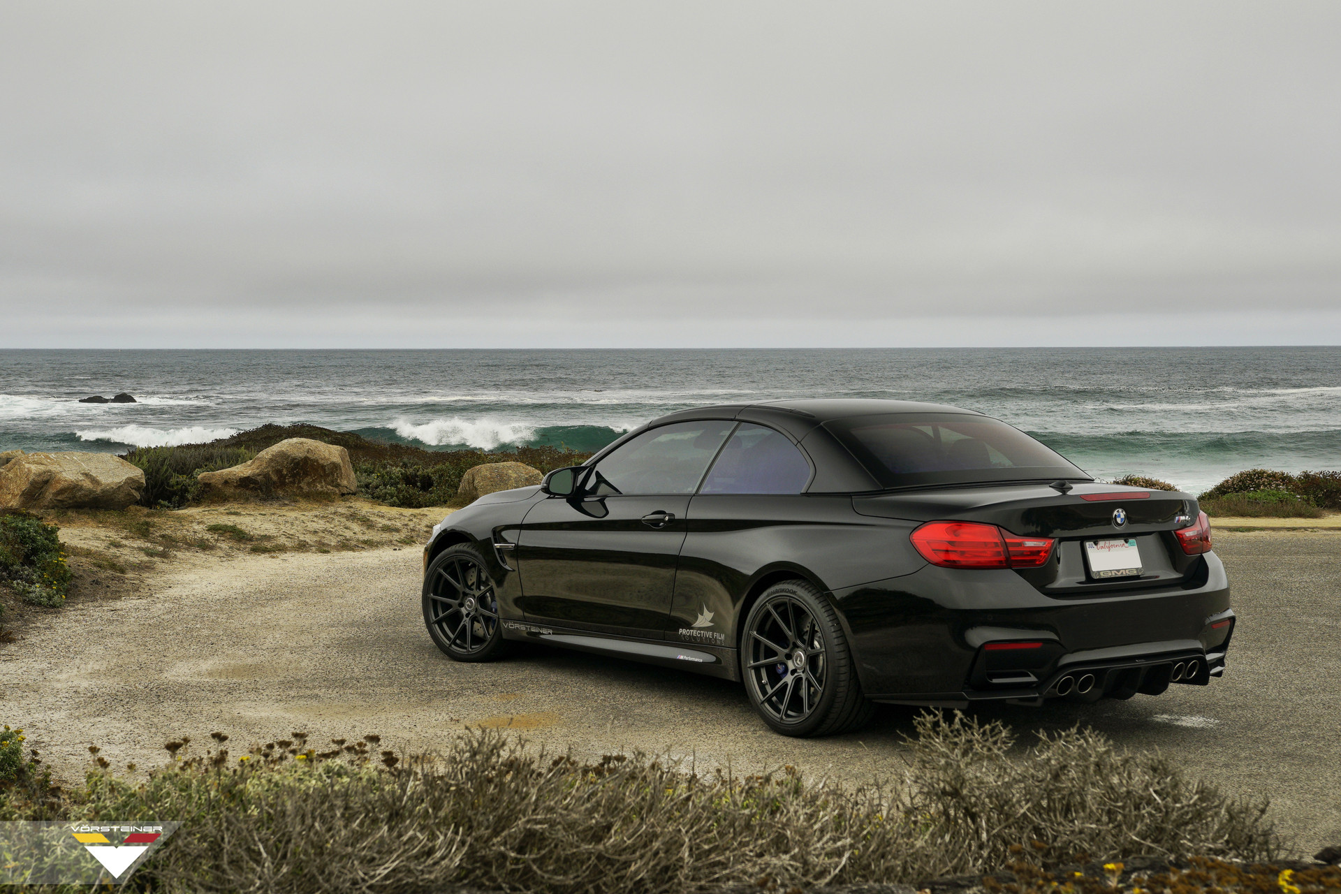 Custom Side Skirts on Black BMW 4-Series - Photo by Vorstiner