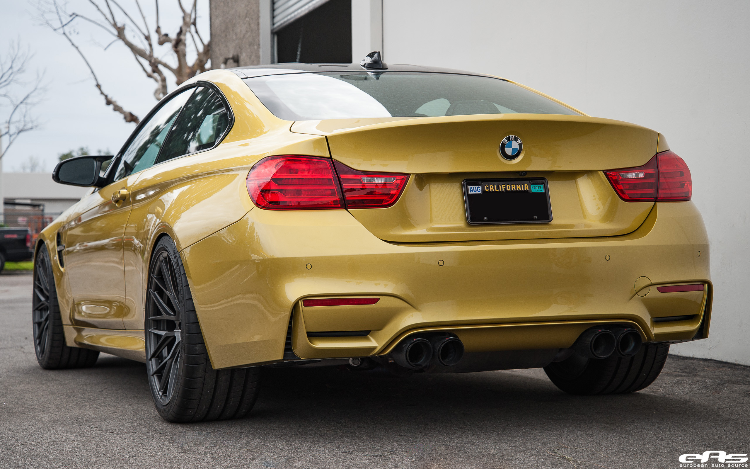 Custom LED Taillights on Yellow BMW 4-Series - Photo by Vorstiner