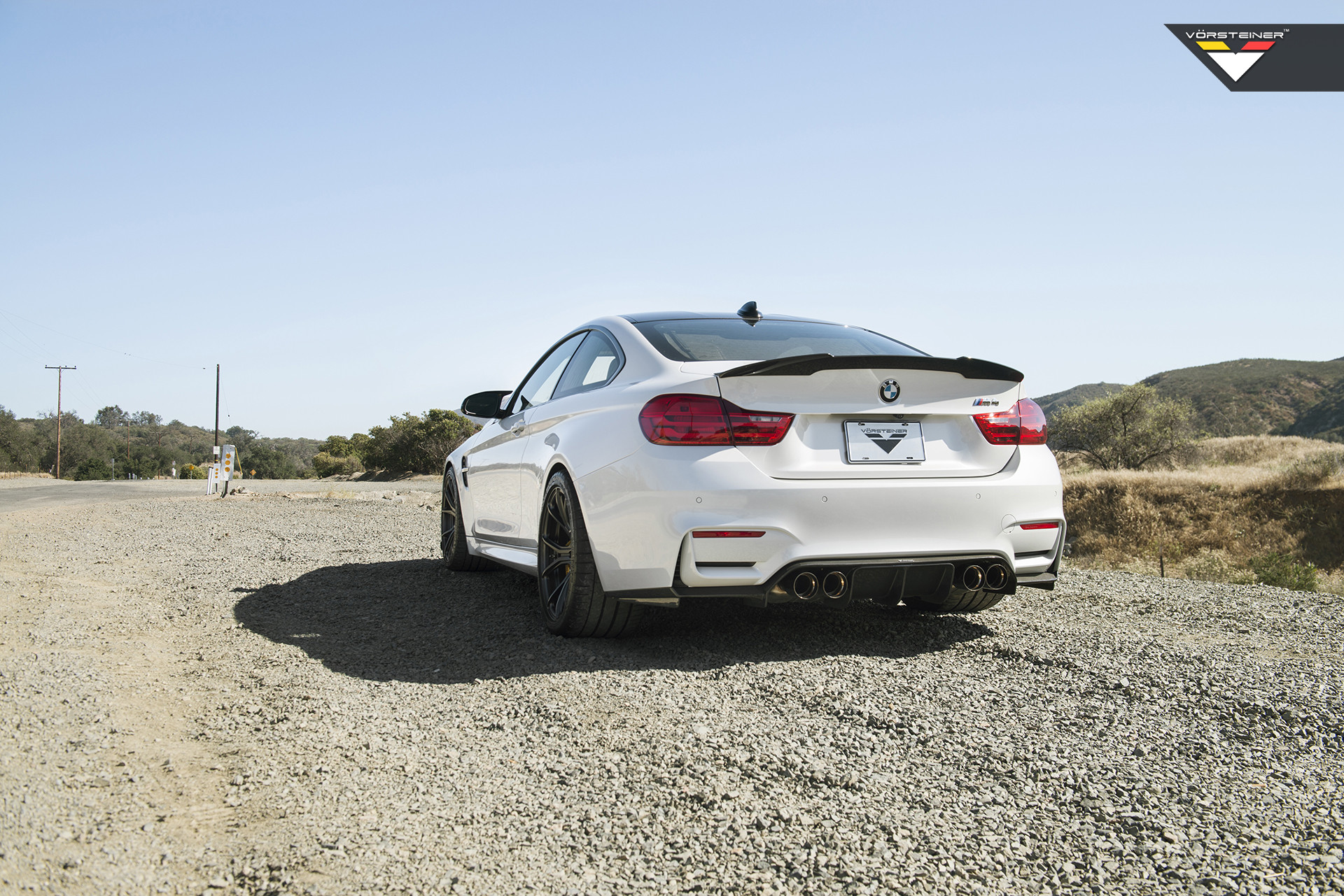 Aftermarket Rear Bumper on White BMW 4-Series - Photo by Vorstiner