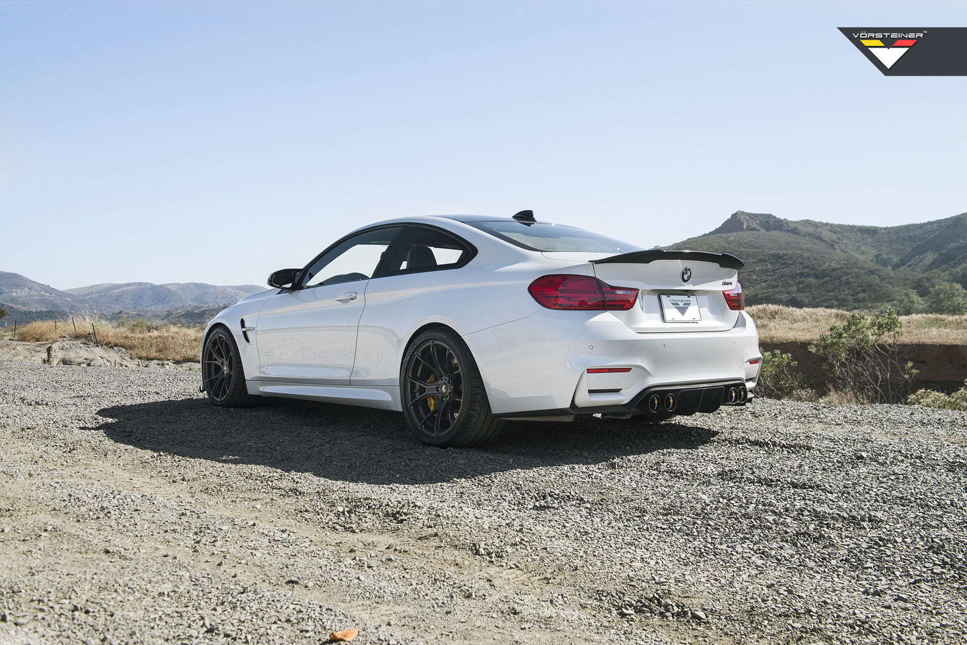 Aftermarket Rear Spoiler on White BMW 4-Series - Photo by Vorstiner