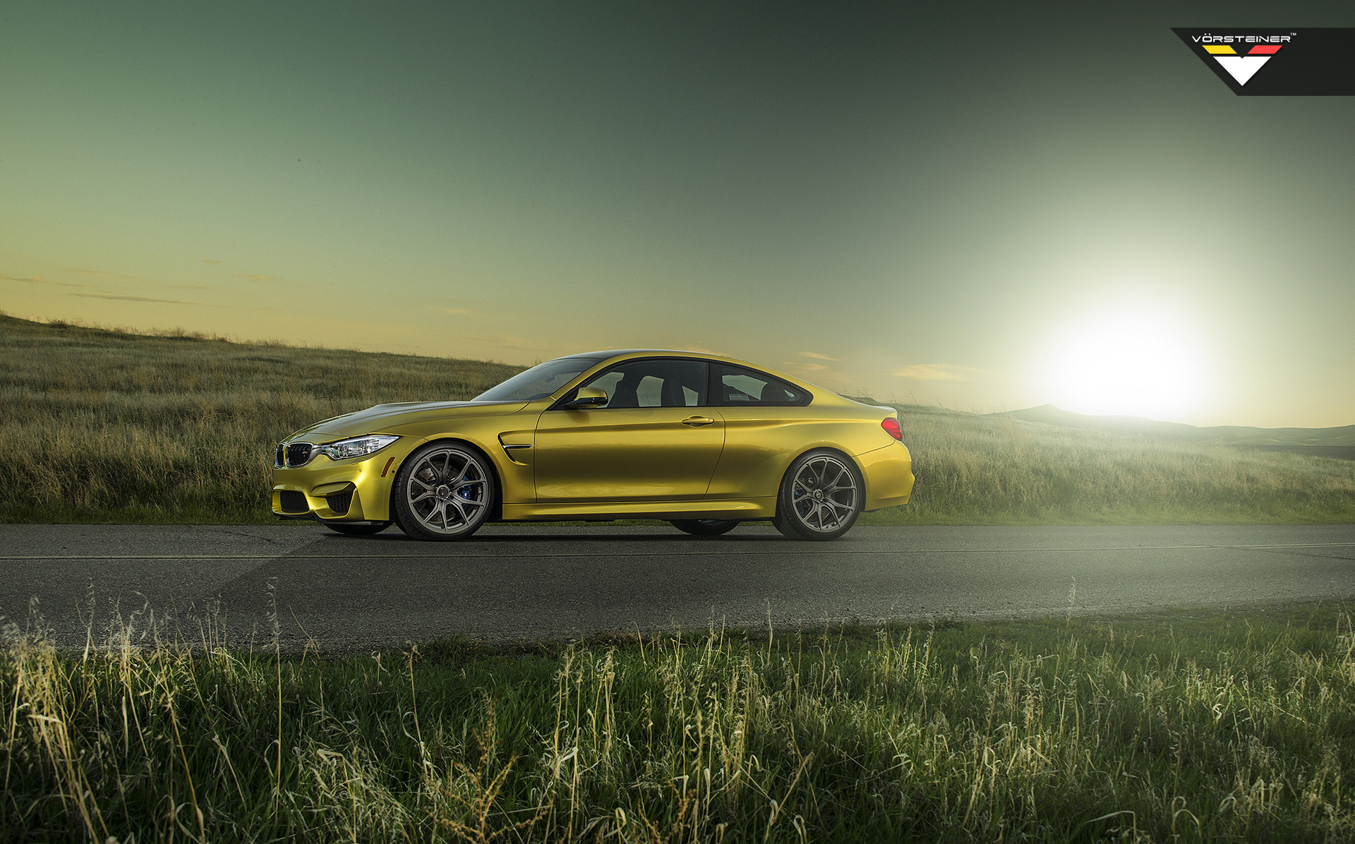 Custom Side Vents on Yellow BMW 4-Series - Photo by Vorstiner
