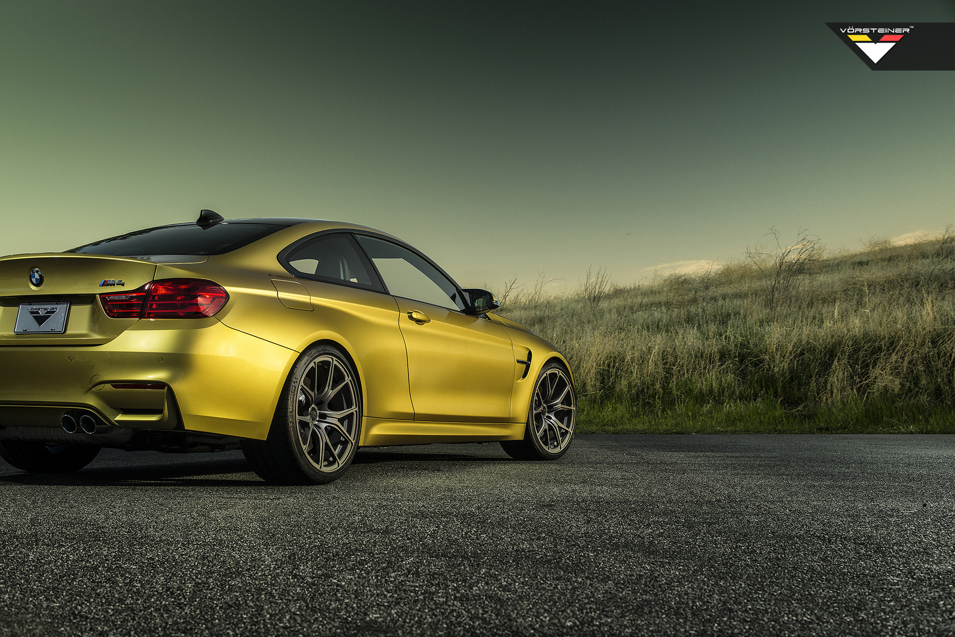 Yellow BMW 4-Series with Aftermarket Rear Bumper - Photo by Vorstiner