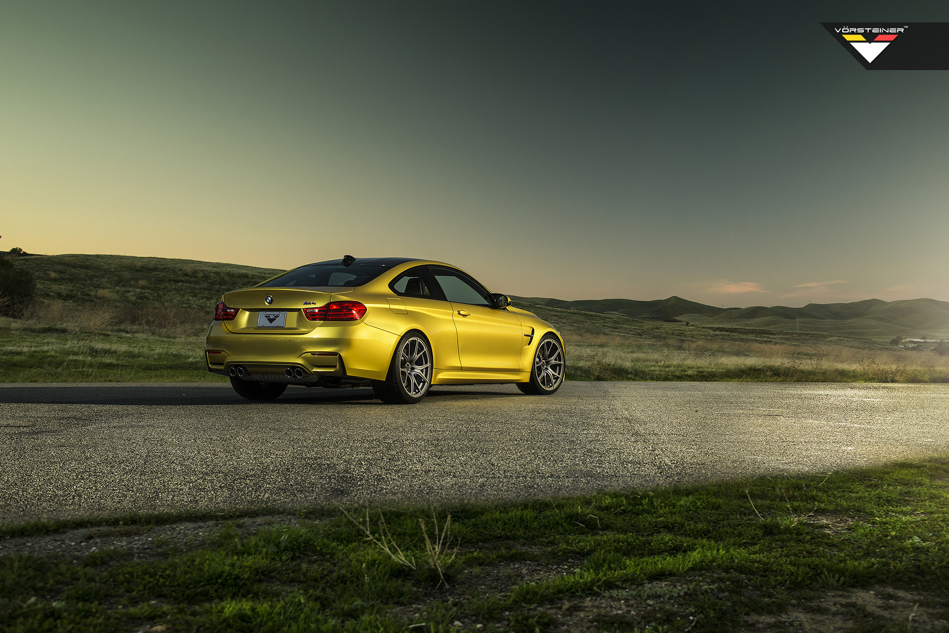 LED Taillights on Custom Yellow BMW 4-Series - Photo by Vorstiner
