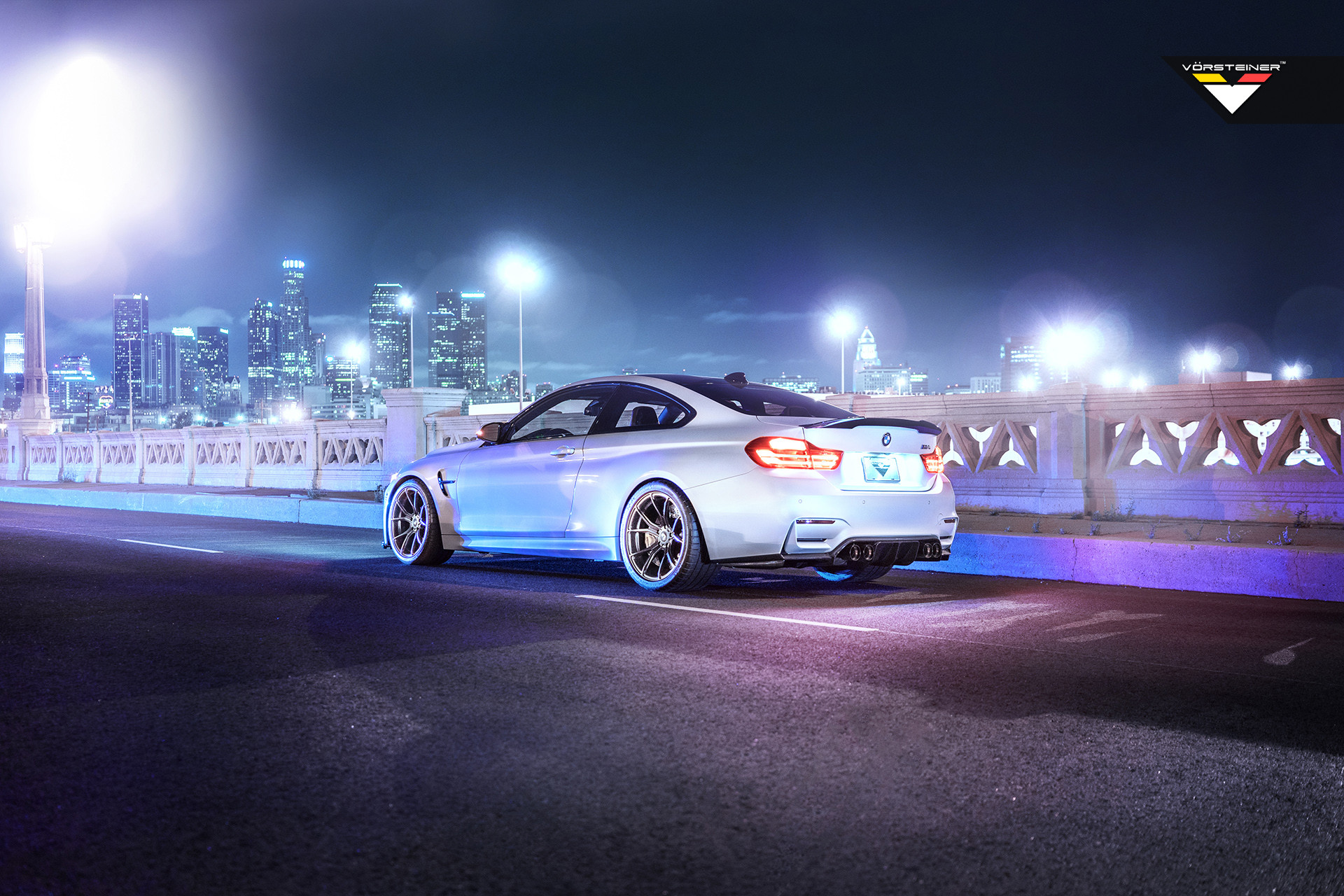 Custom Rear Spoiler on White BMW 4-Series - Photo by Vorstiner