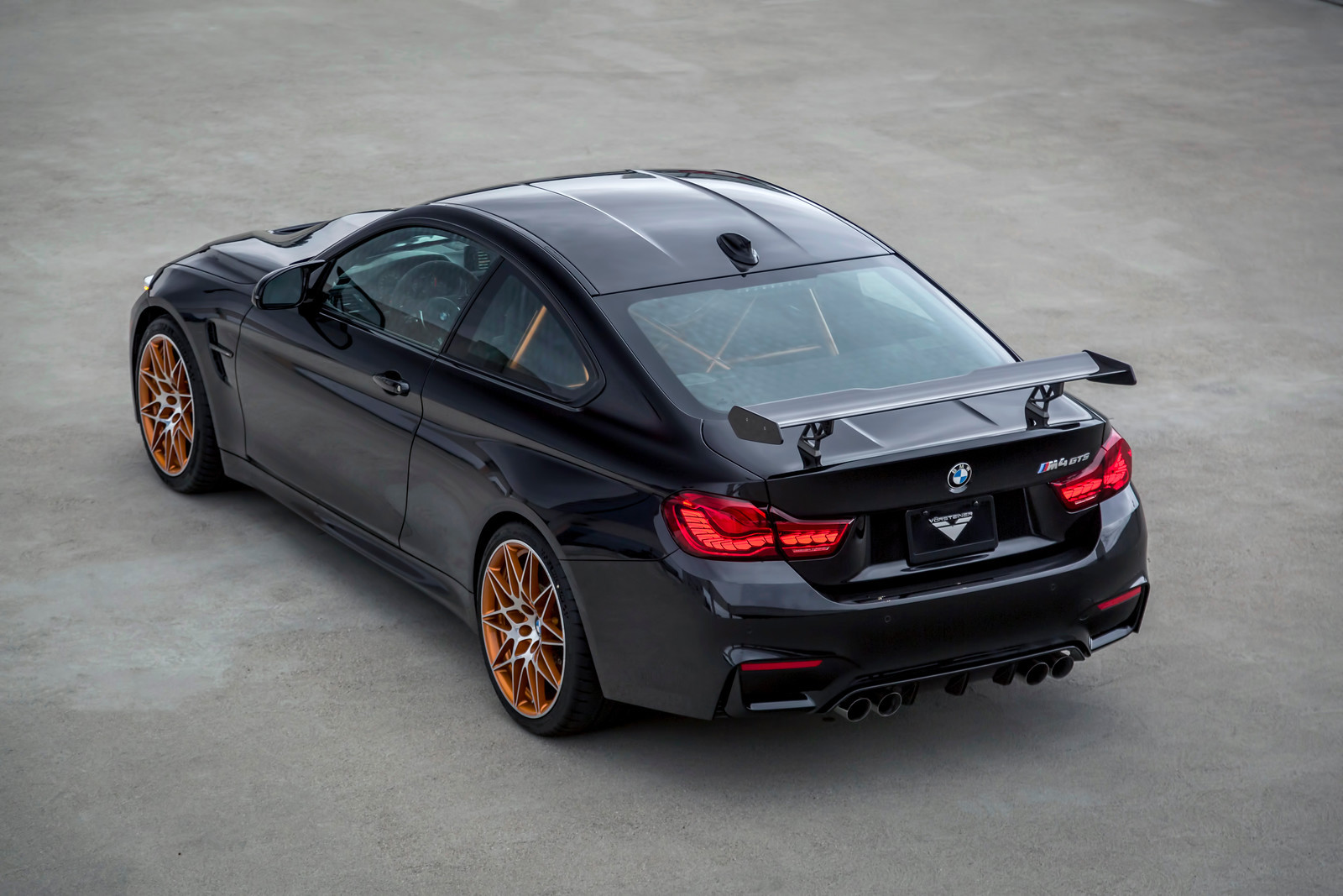 Large Wing Spoiler on Black BMW 4-Series - Photo by Vorstiner