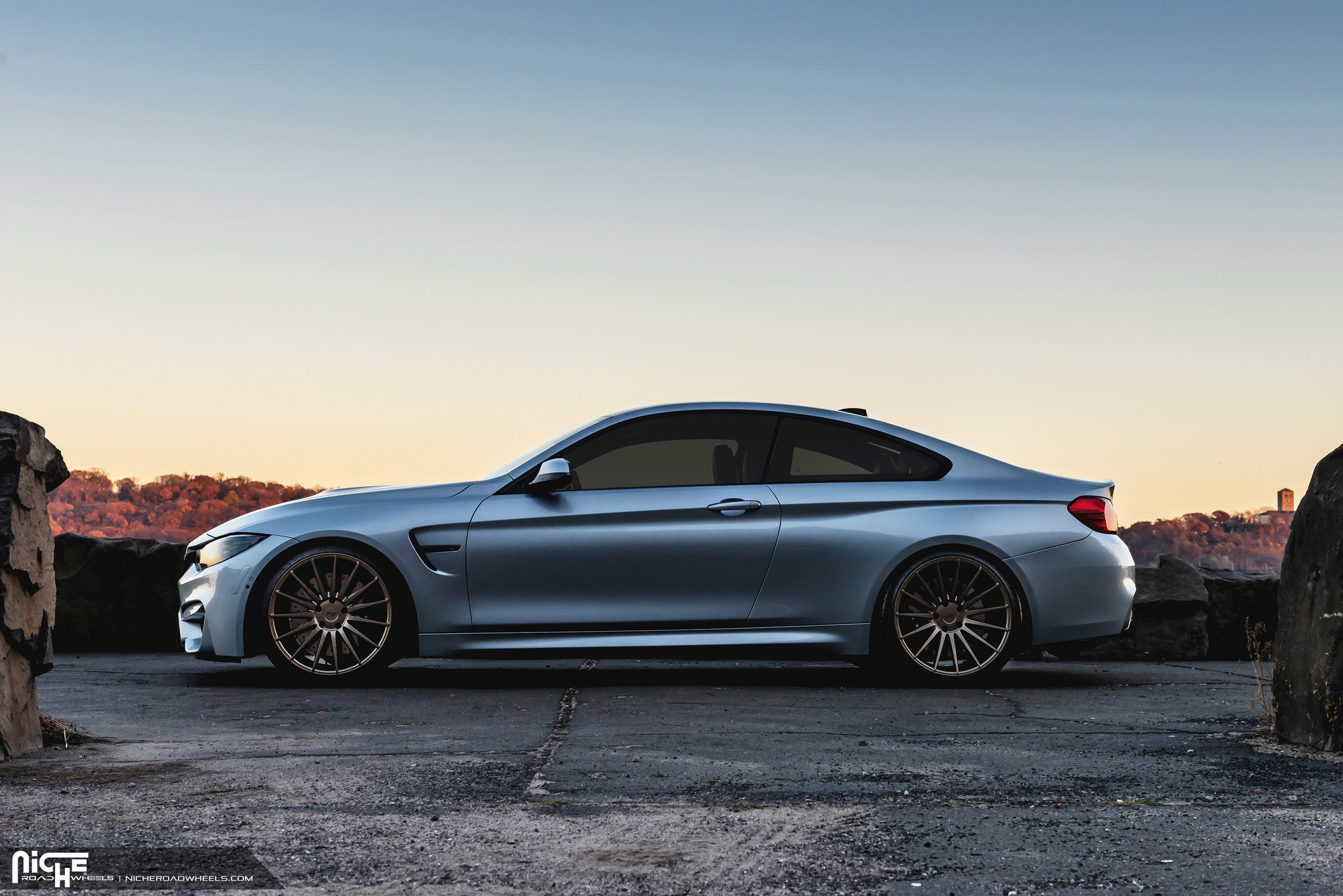 Silver Blue metalic BMW M4 Coupe - Photo by Niche