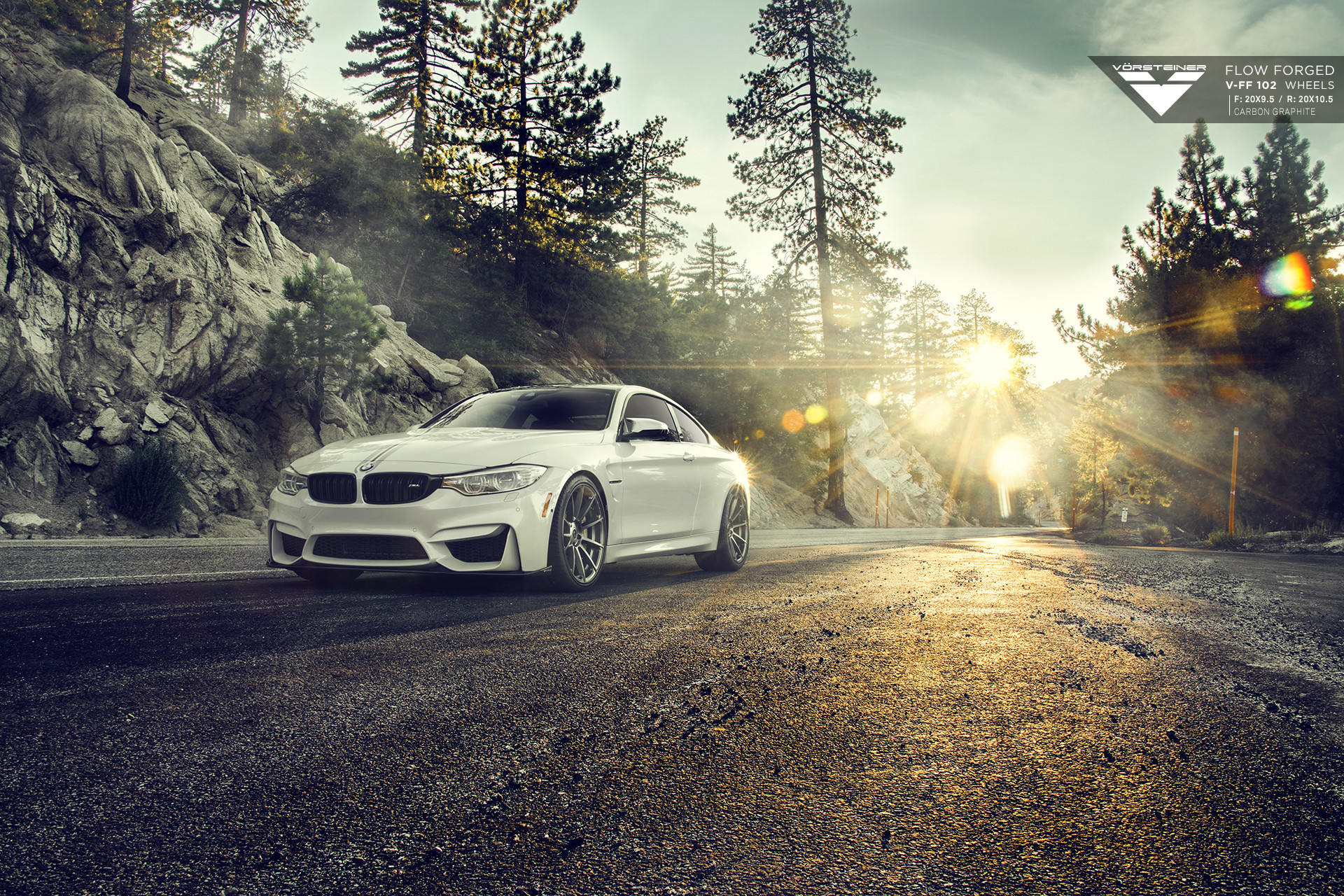 Aftermarket Side Mirrors on White BMW 4-Series - Photo by Vorstiner