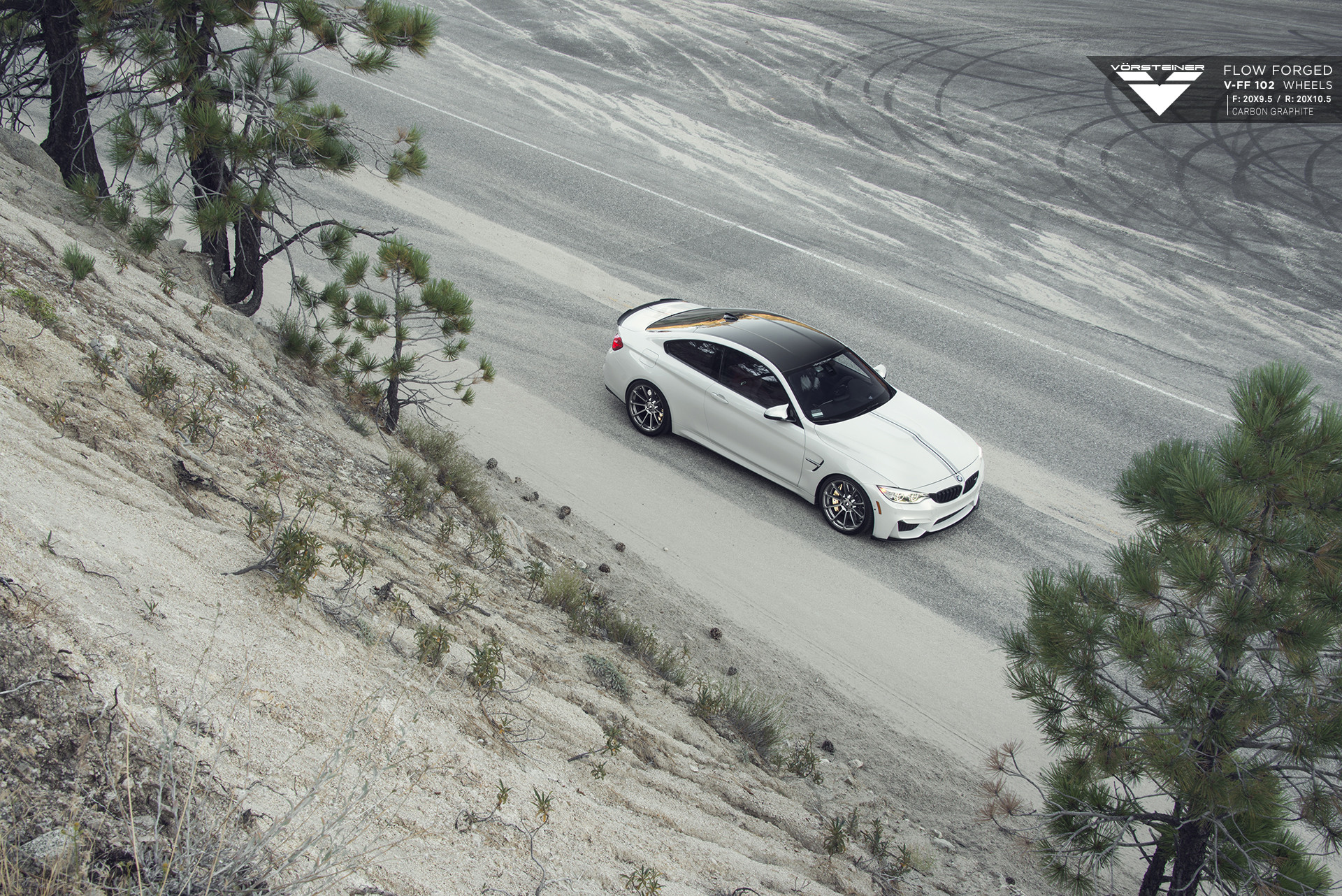 White BMW 4-Series with Custom Roof - Photo by Vorstiner