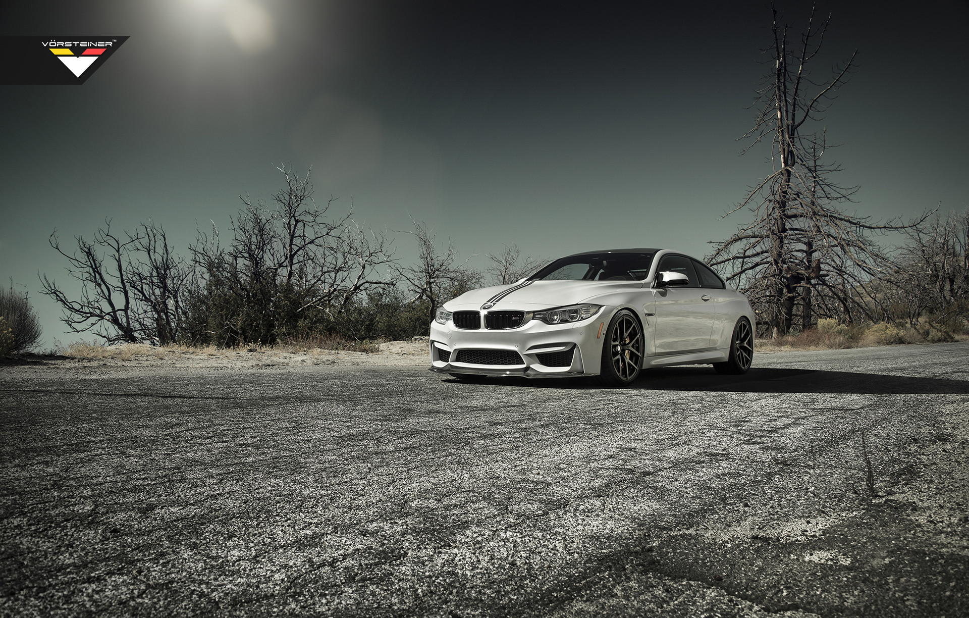Halo Headlights on Custom White BMW 4-Series - Photo by Vorstiner
