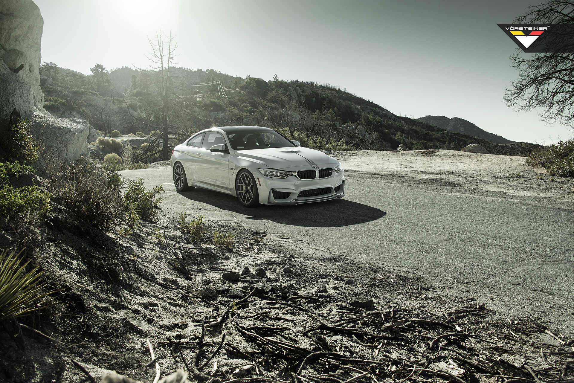White BMW 4-Series with Graphite Vorsteiner Wheels - Photo by Vorstiner