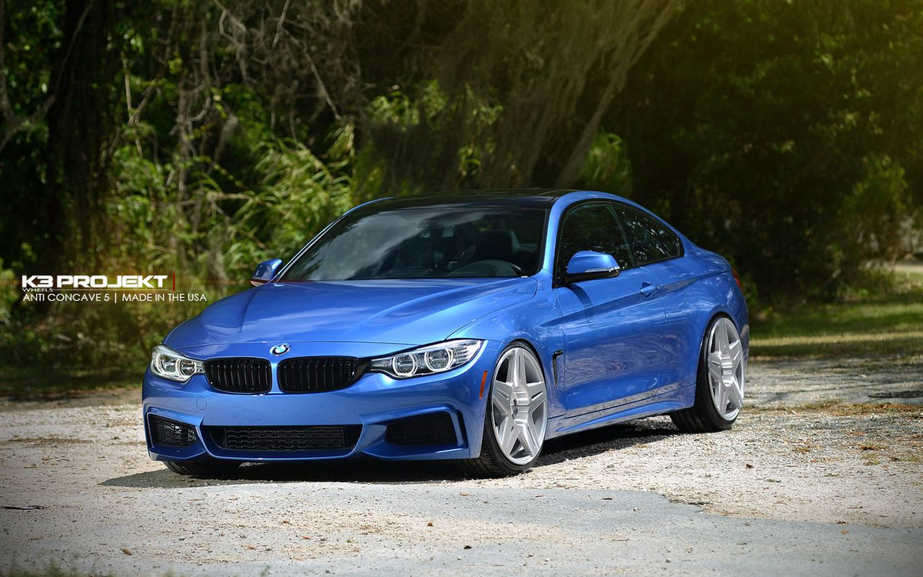 Chrome K3 Project Wheels on Blue BMW 4-Series - Photo by K3 Project