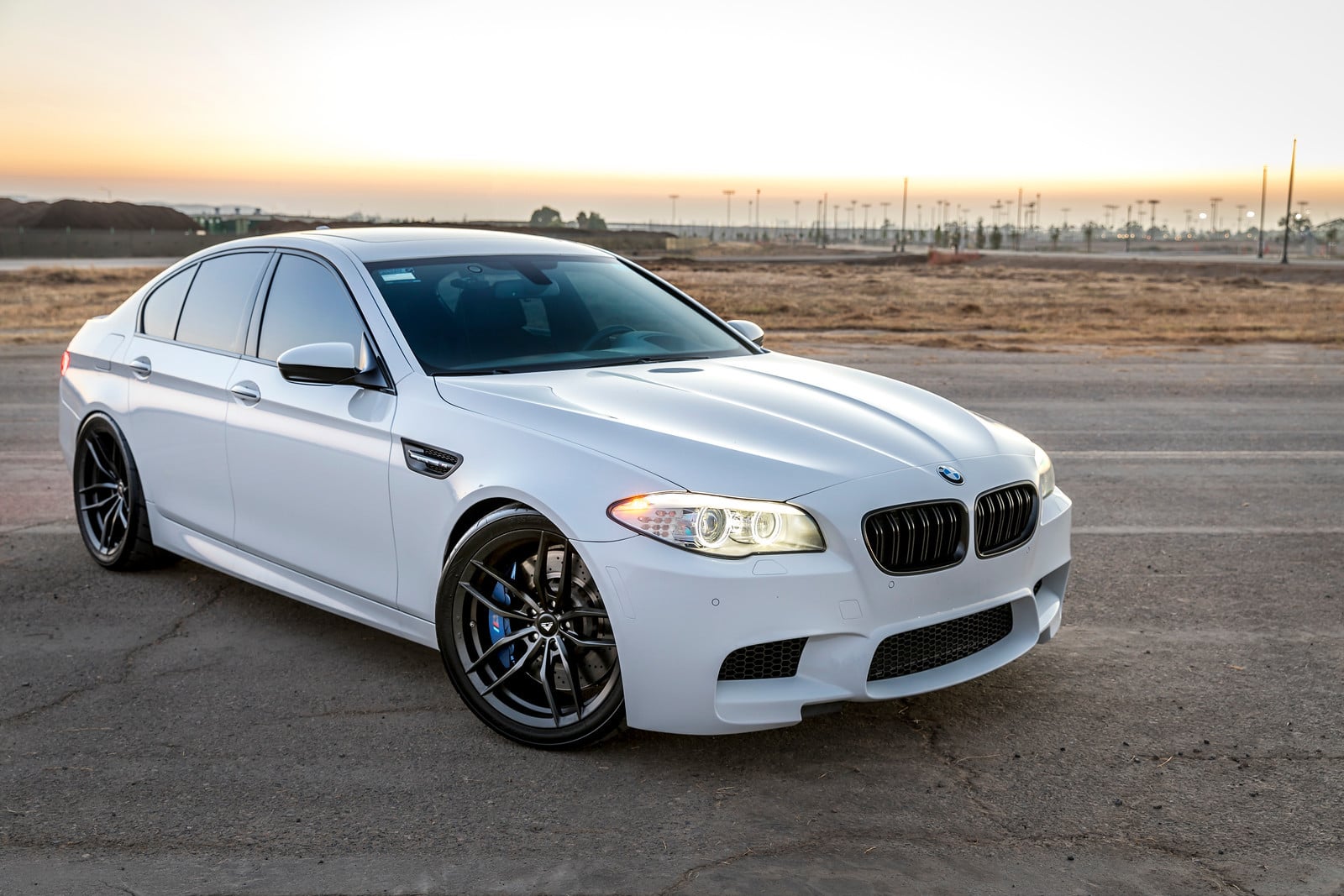 Custom White Matte BMW 5-Series - Photo by Vorstiner