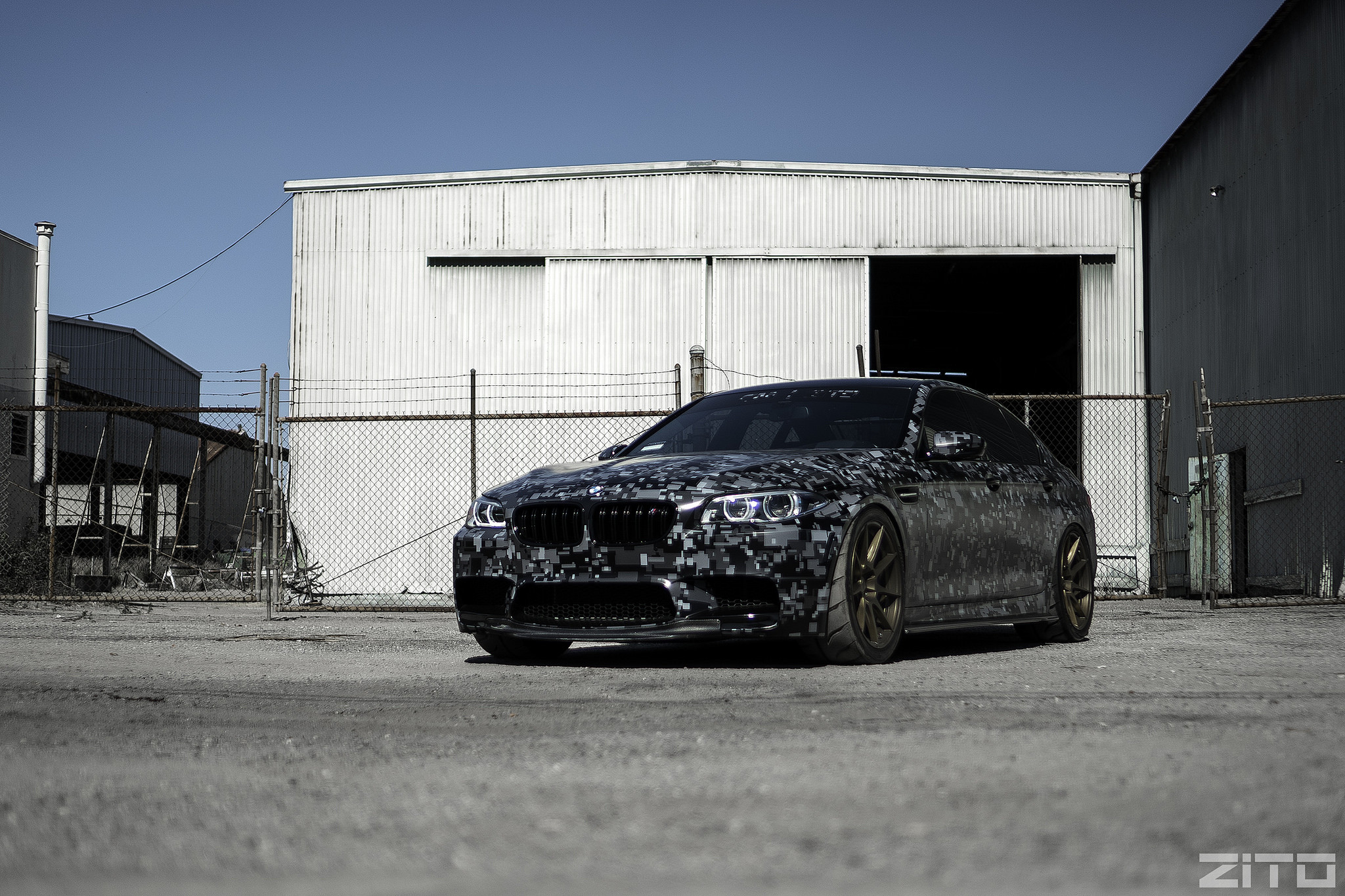 Custom Camo Painted BMW 5-Series - Photo by Zito Wheels