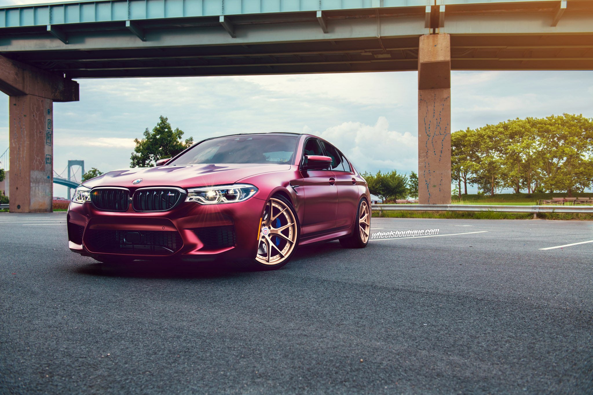 BMW m5 Gold Wheels