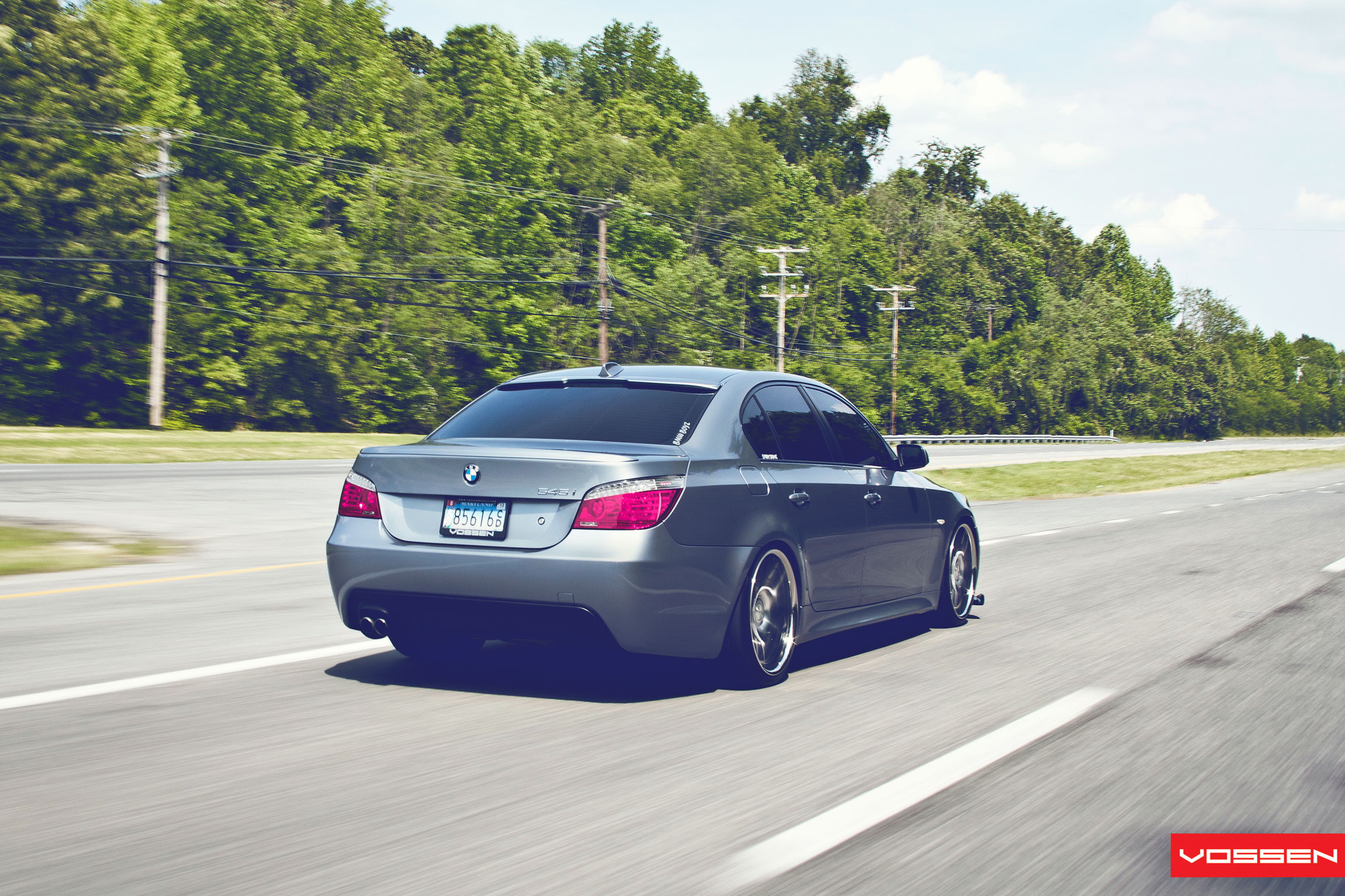 BMW 5-Series with Aftermarket Taillights - Photo by Vossen