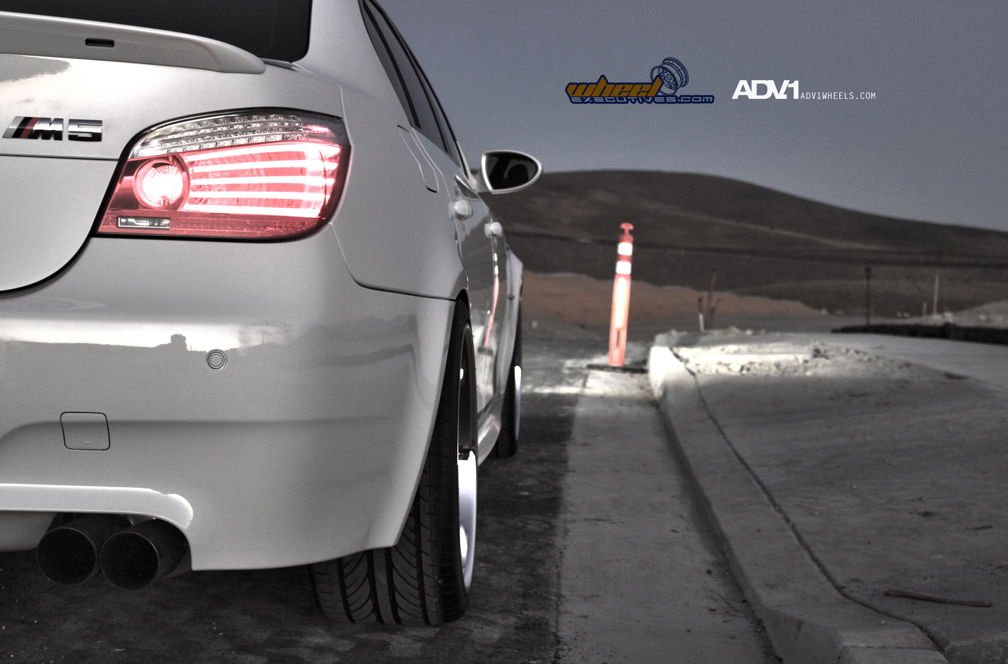 Aftermarket LED Taillights on White BMW M5 - Photo by ADV.1