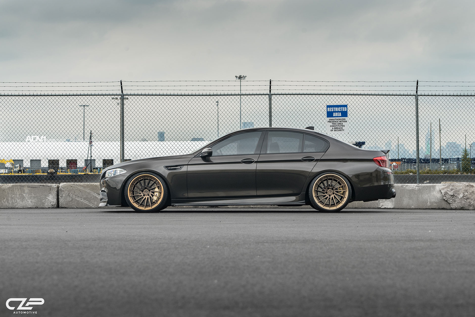 Gray BMW 5-Series with Custom ADV1 Wheels - Photo by ADV.1