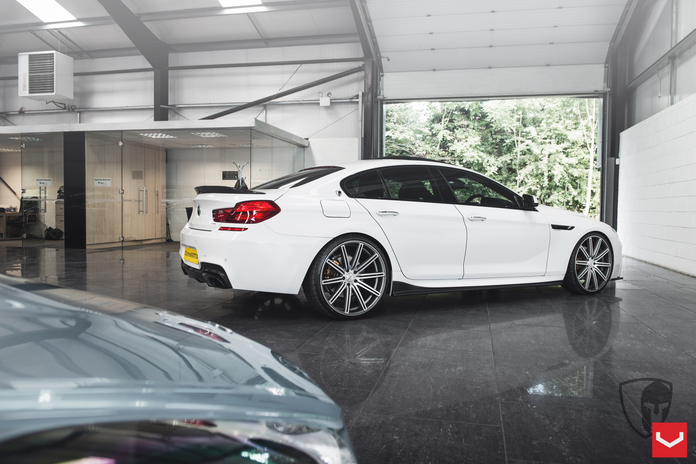 Chrome CV Series Vossen Wheels on White BMW 6-Series - Photo by Vossen