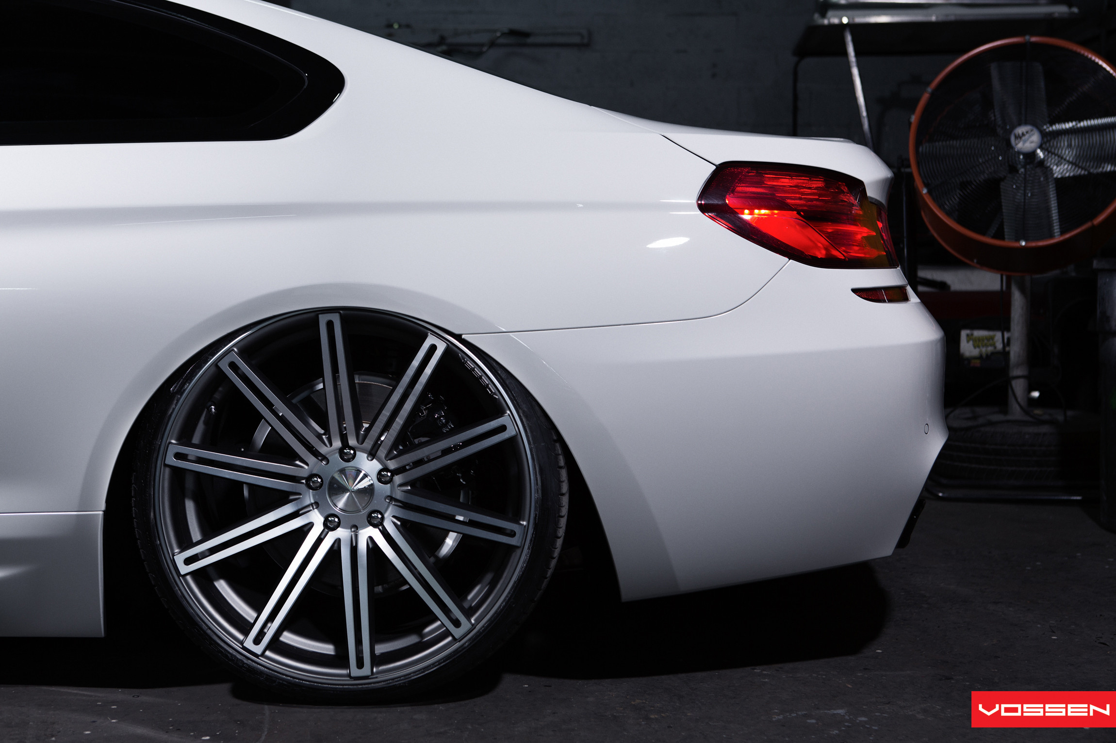 White BMW 6-Series with Chrome Vossen Wheels - Photo by Vossen