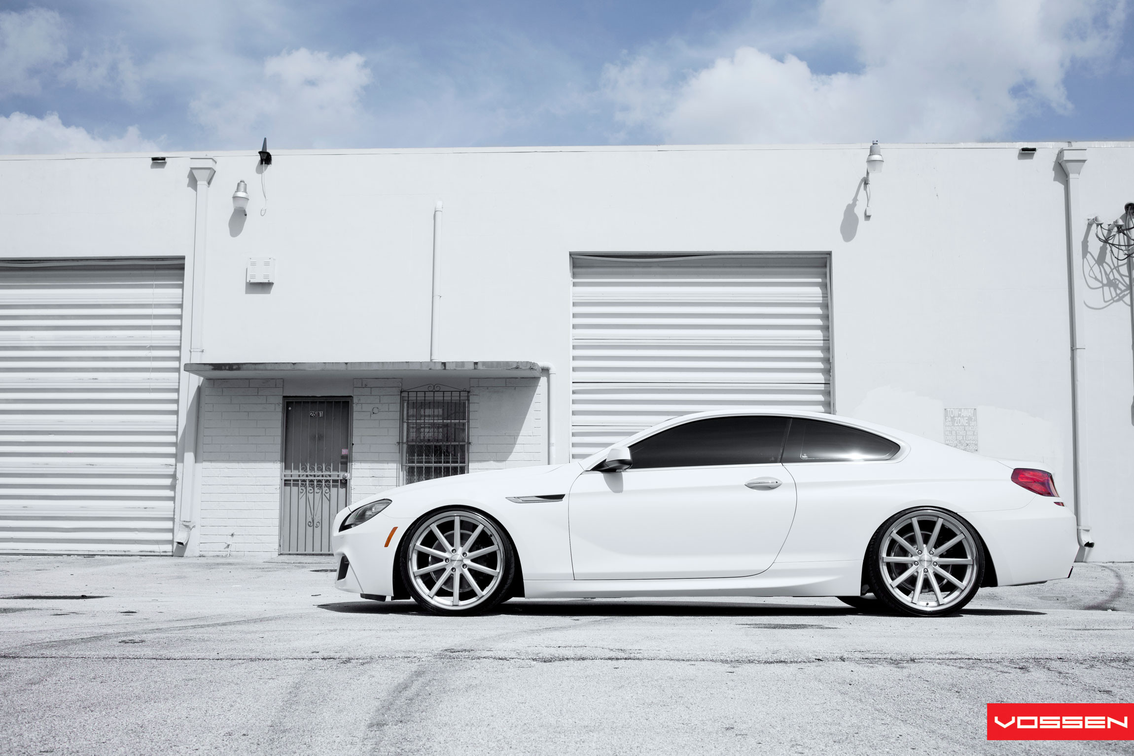 White BMW 6-Series with Vossen CV Wheels - Photo by Vossen