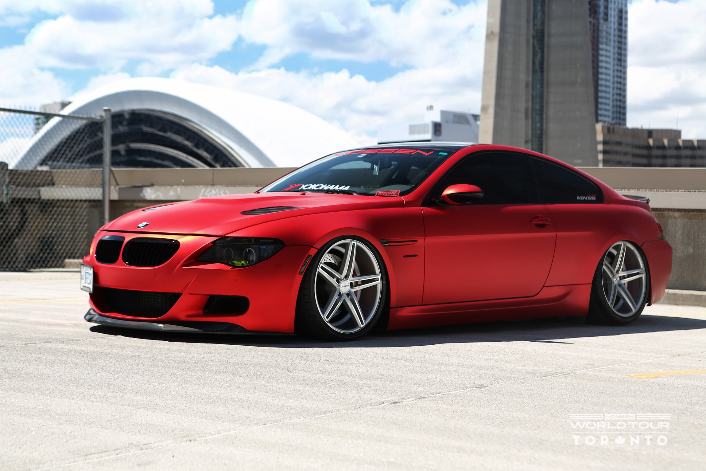 Red Matte BMW 6-Series with Custom Body Kit - Photo by Vossen
